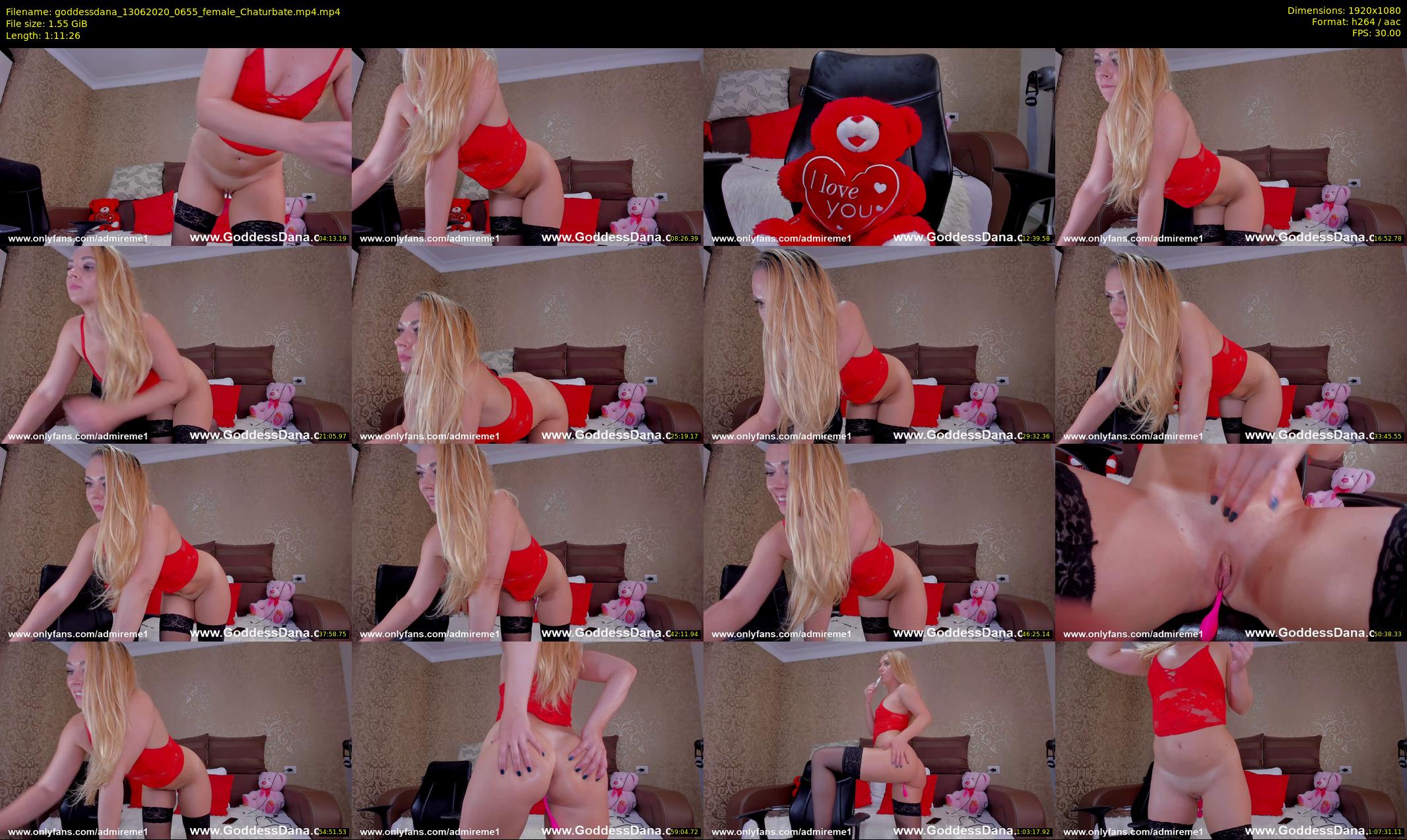goddessdana — 72 minute Chaturbate female cam show recording, 1080p, Jun 13, 2020