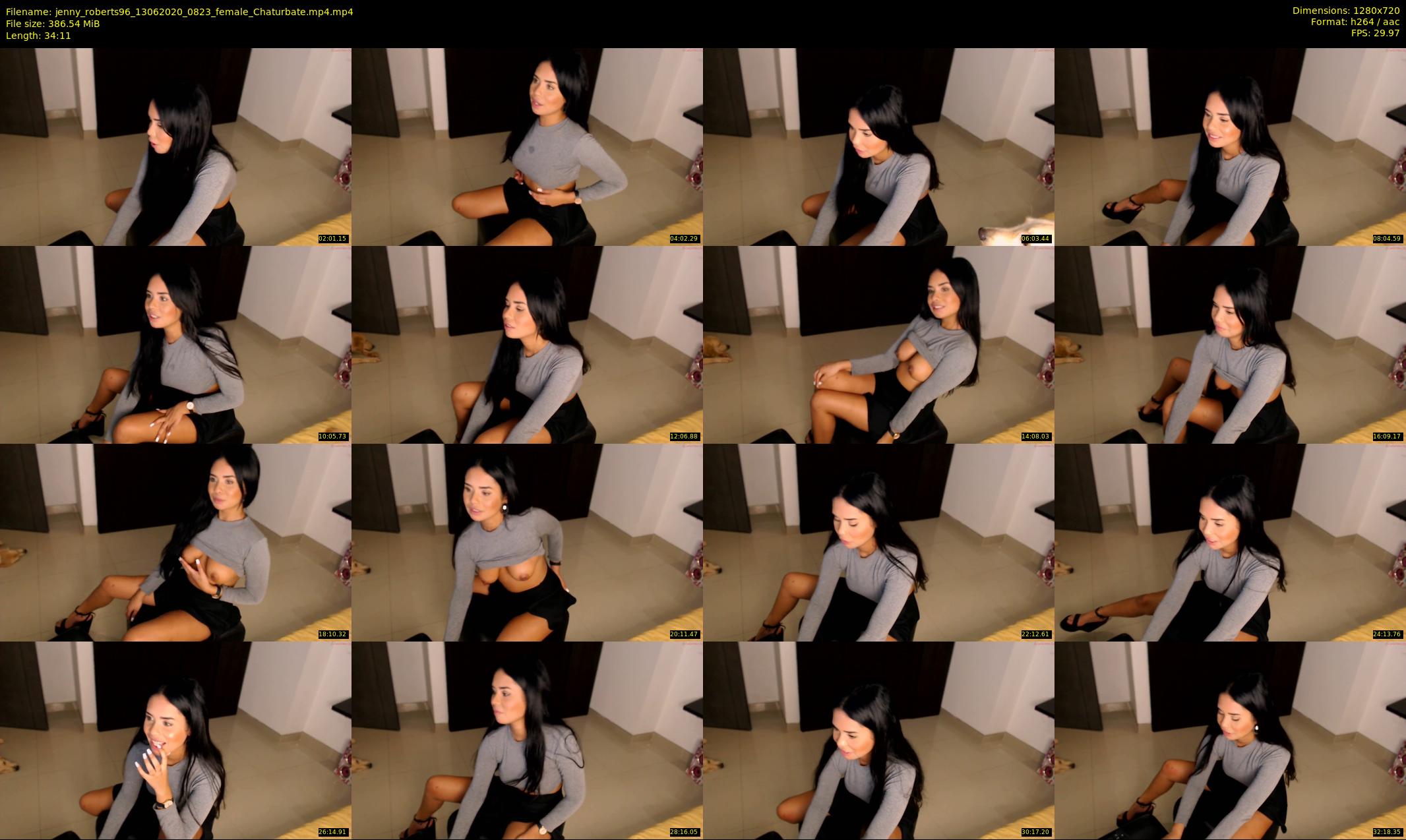 jenny_roberts96 — 35 minute Chaturbate female cam show recording, 720p, Jun 13, 2020