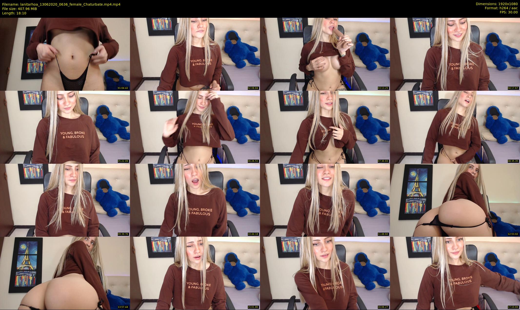lanitarhoa — 19 minute Chaturbate female cam show recording, 1080p, Jun 13, 2020