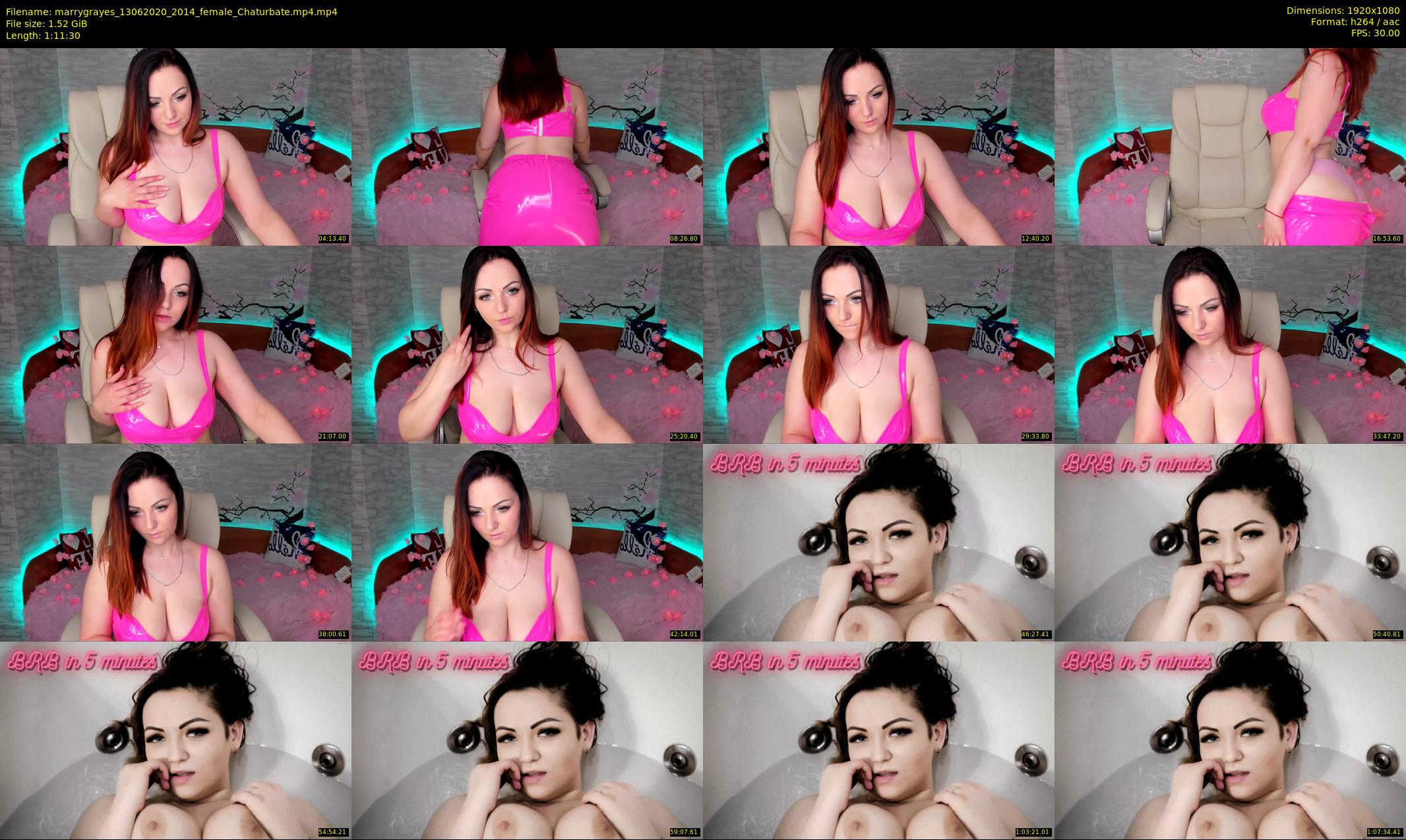 marrygrayes — 72 minute Chaturbate female cam show recording, 1080p, Jun 13, 2020