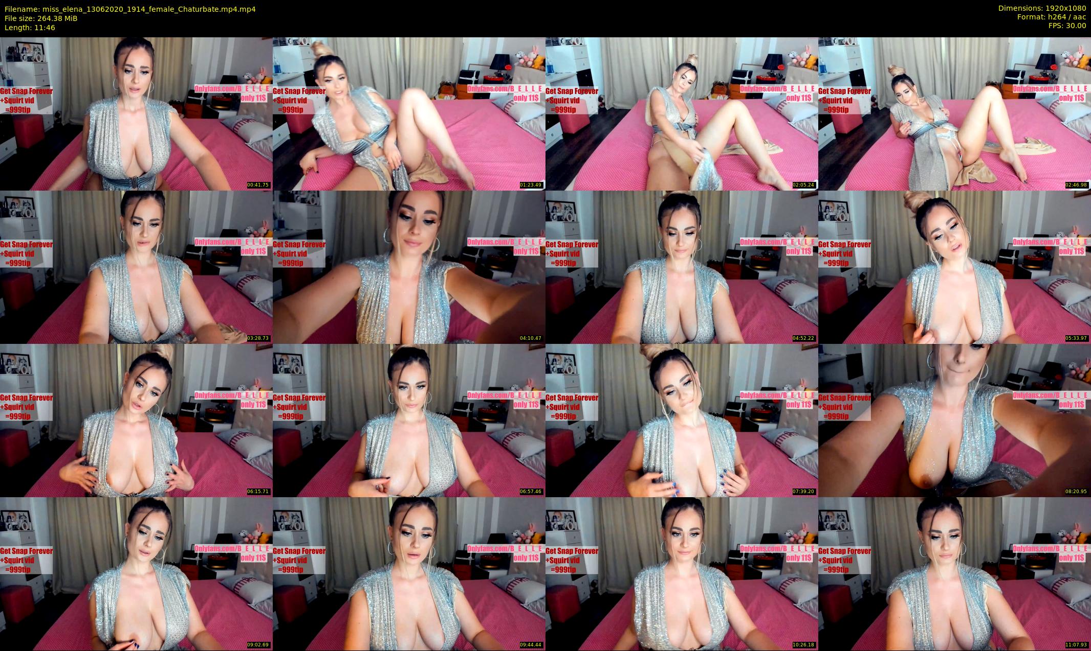 miss_elena — 12 minute Chaturbate female cam show recording, 1080p, Jun 13, 2020
