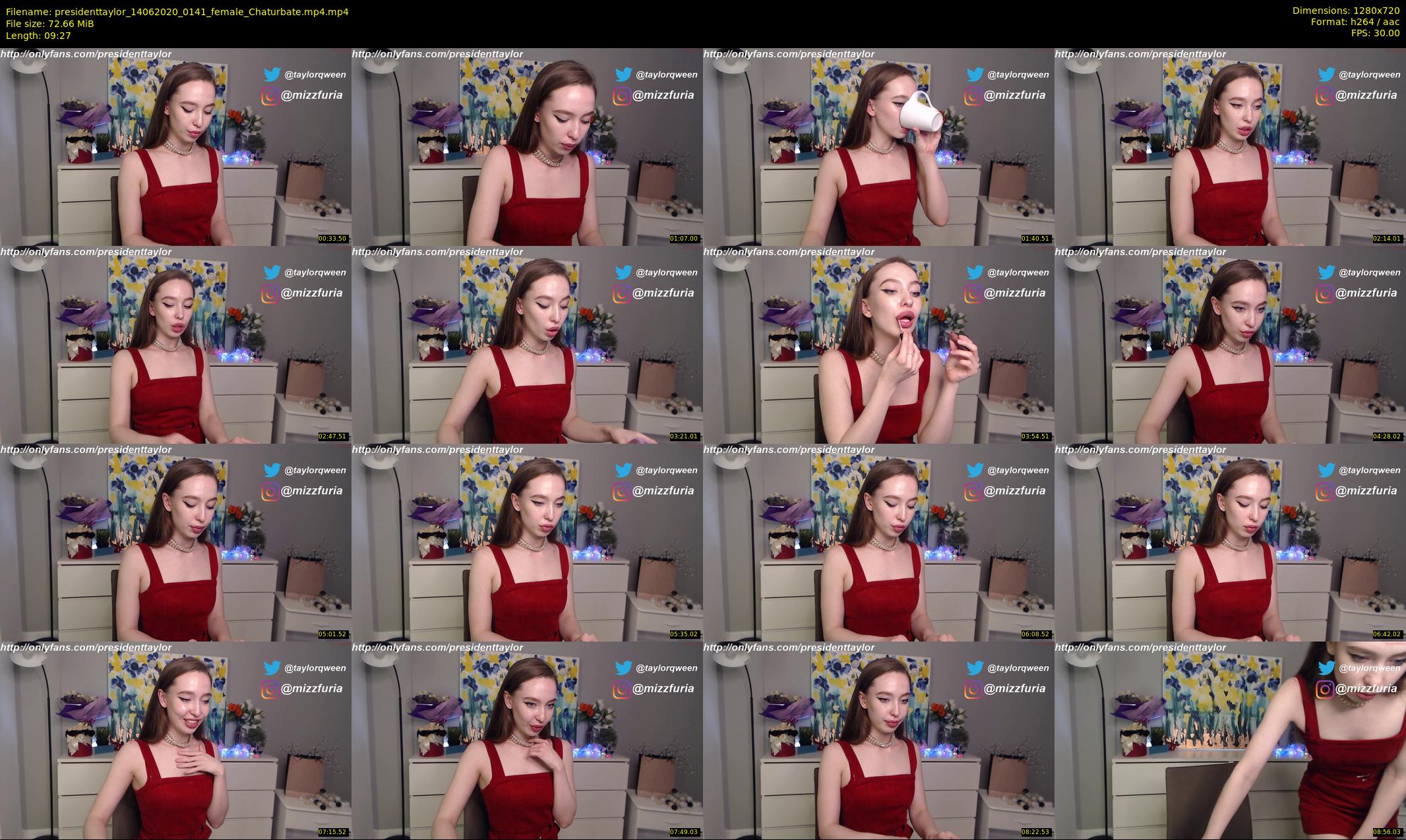 presidenttaylor — 10 minute Chaturbate female cam show recording, 720p, Jun 14, 2020