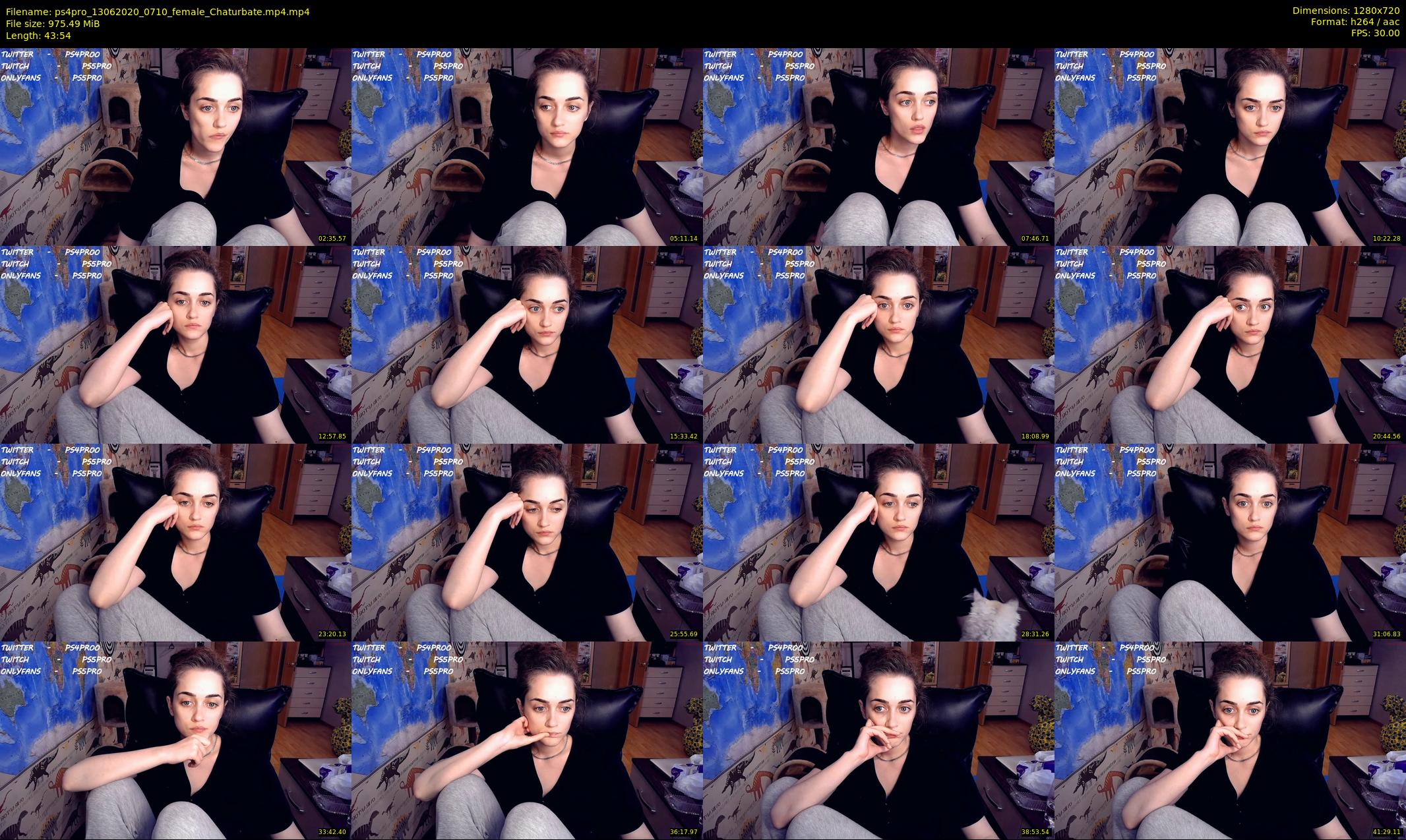 ps4pro — 44 minute Chaturbate female cam show recording, 720p, Jun 13, 2020