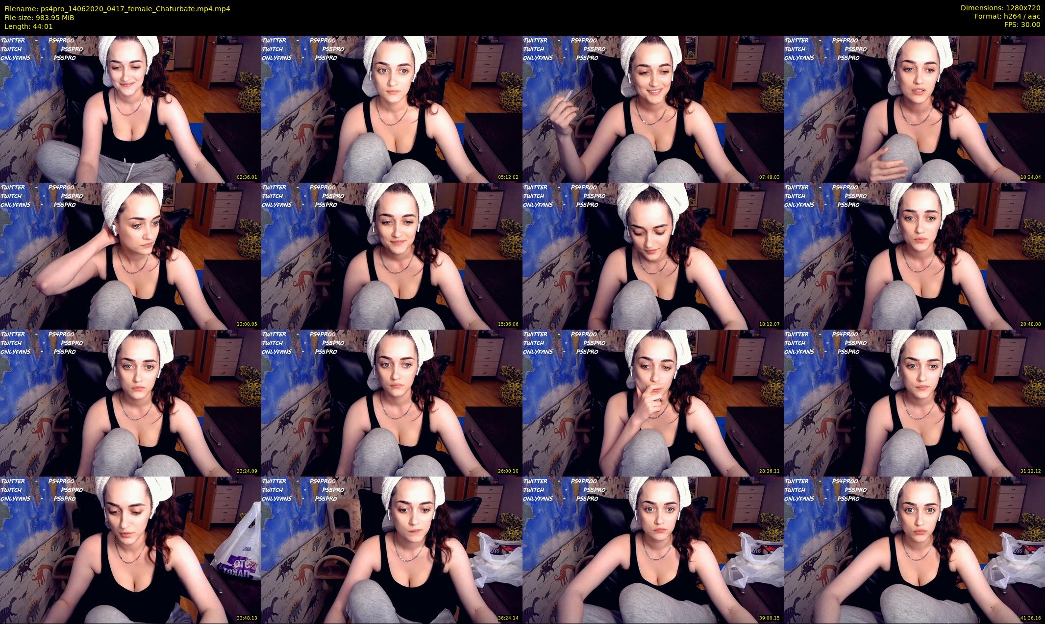 ps4pro — 45 minute Chaturbate female cam show recording, 720p, Jun 14, 2020