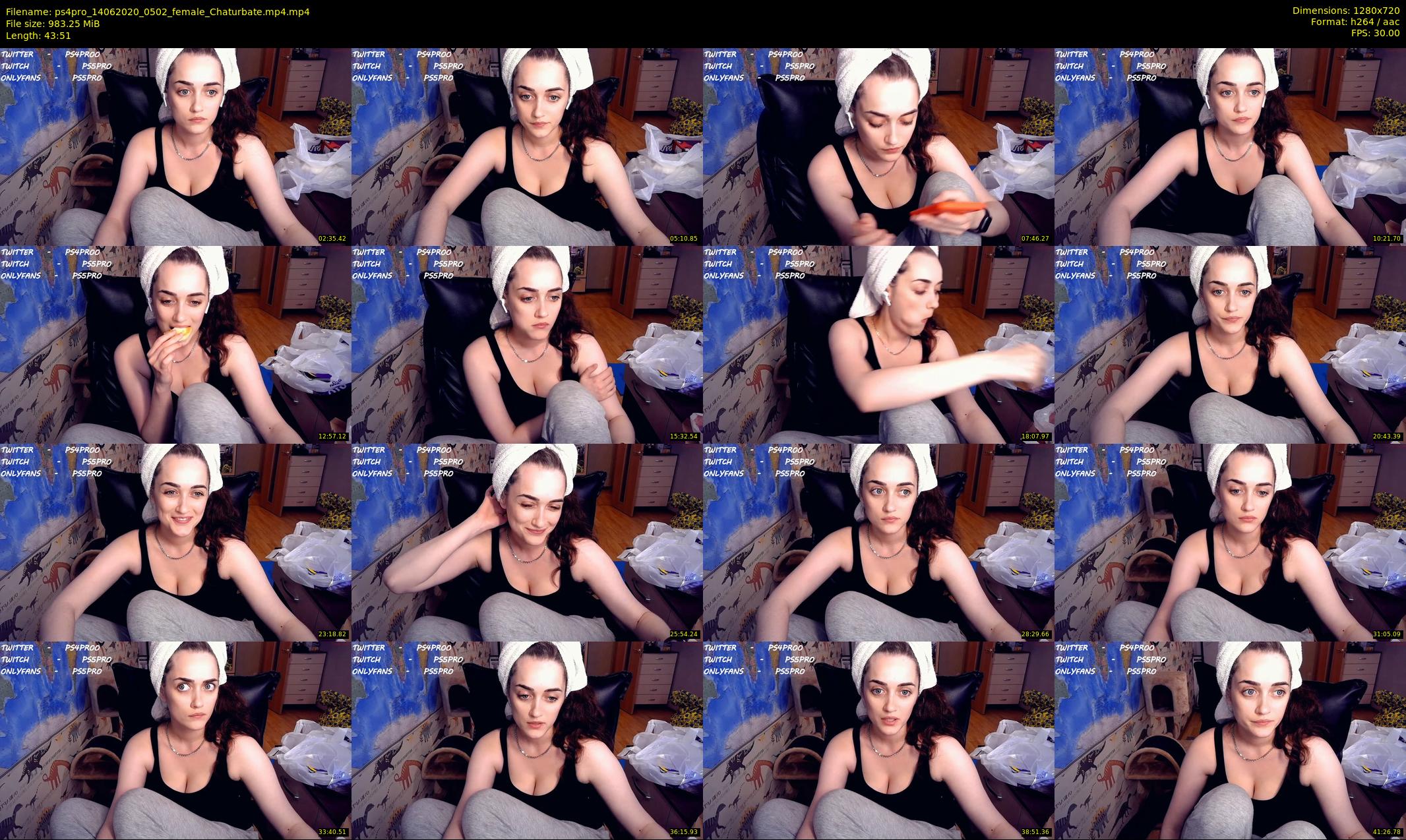 ps4pro — 44 minute Chaturbate female cam show recording, 720p, Jun 14, 2020