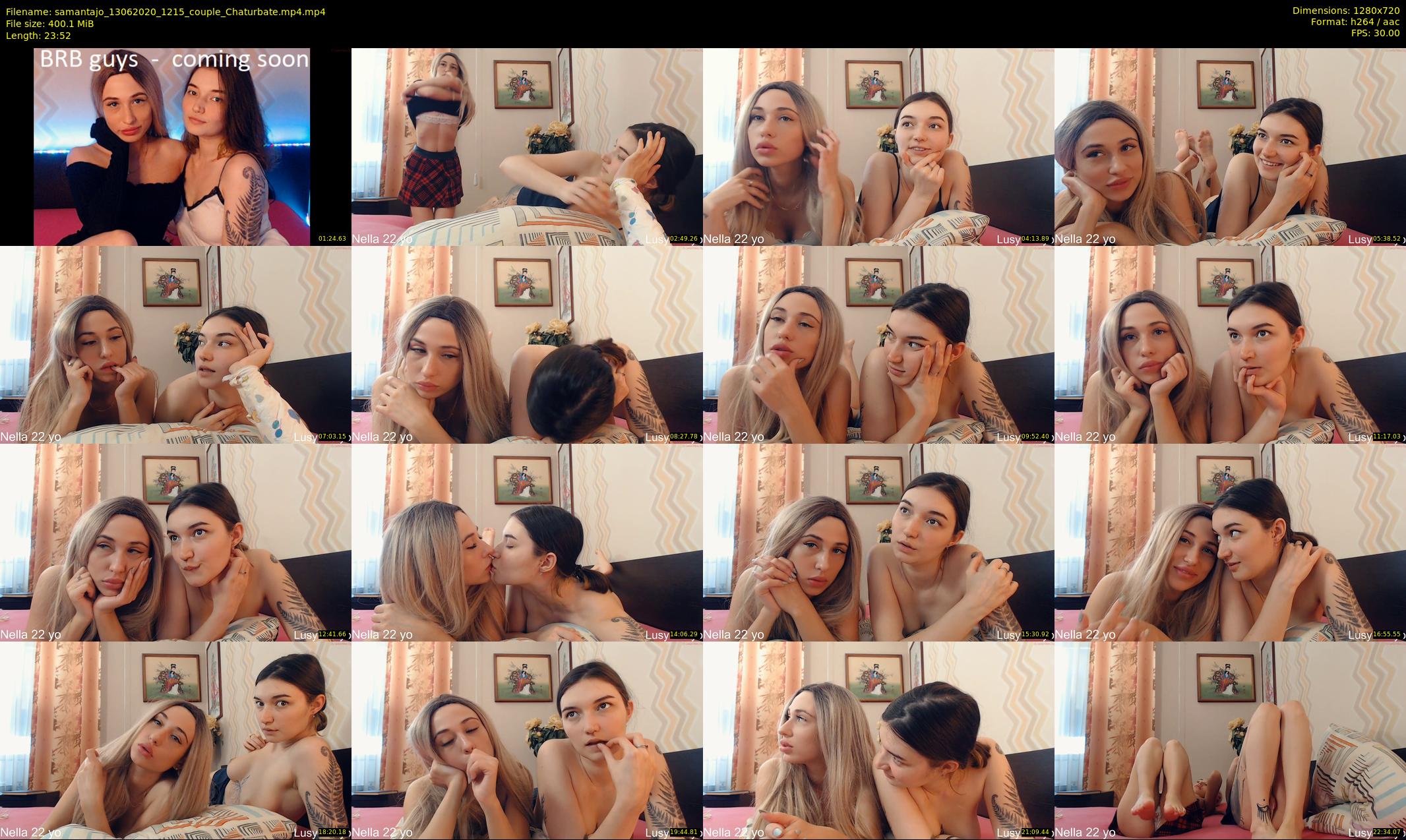 samantajo — 24 minute Chaturbate female cam show recording, 720p, Jun 13, 2020