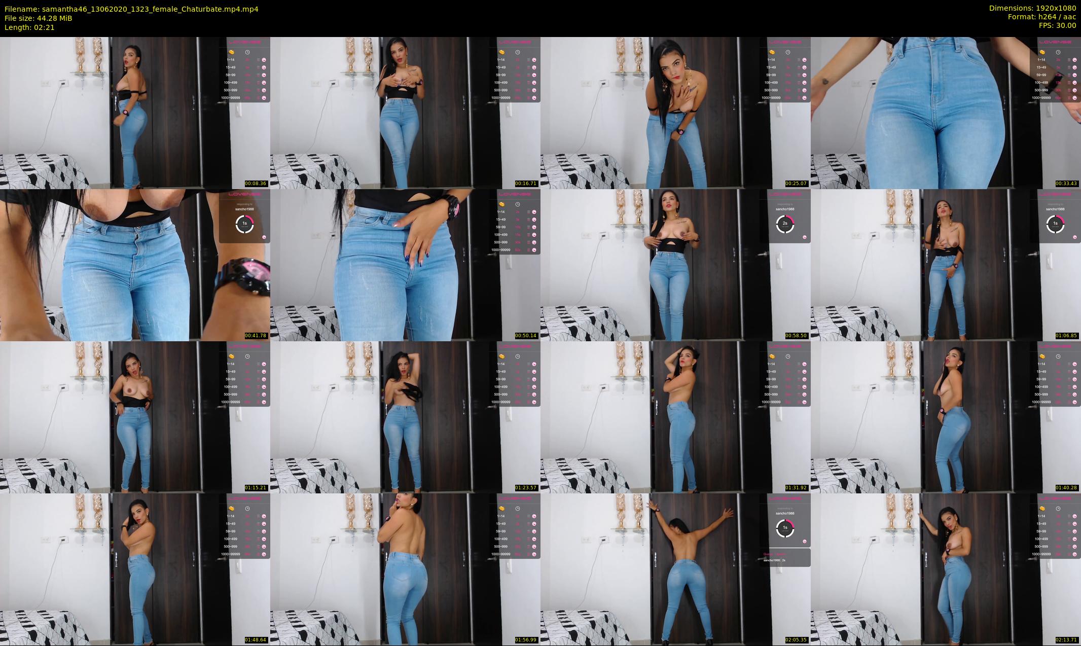 samantha46 — 3 minute Chaturbate female cam show recording, 1080p, Jun 13, 2020