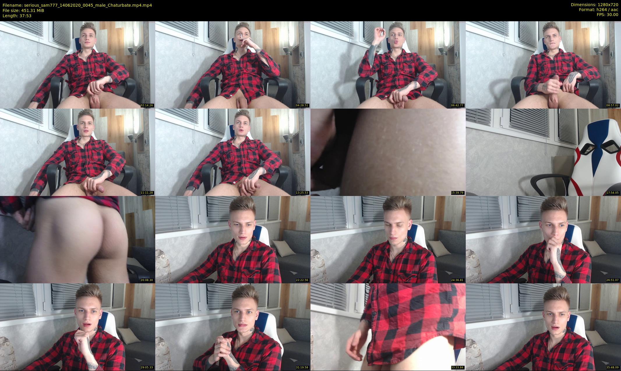 serious_sam777 — 38 minute Chaturbate male cam show recording, 720p, Jun 14, 2020