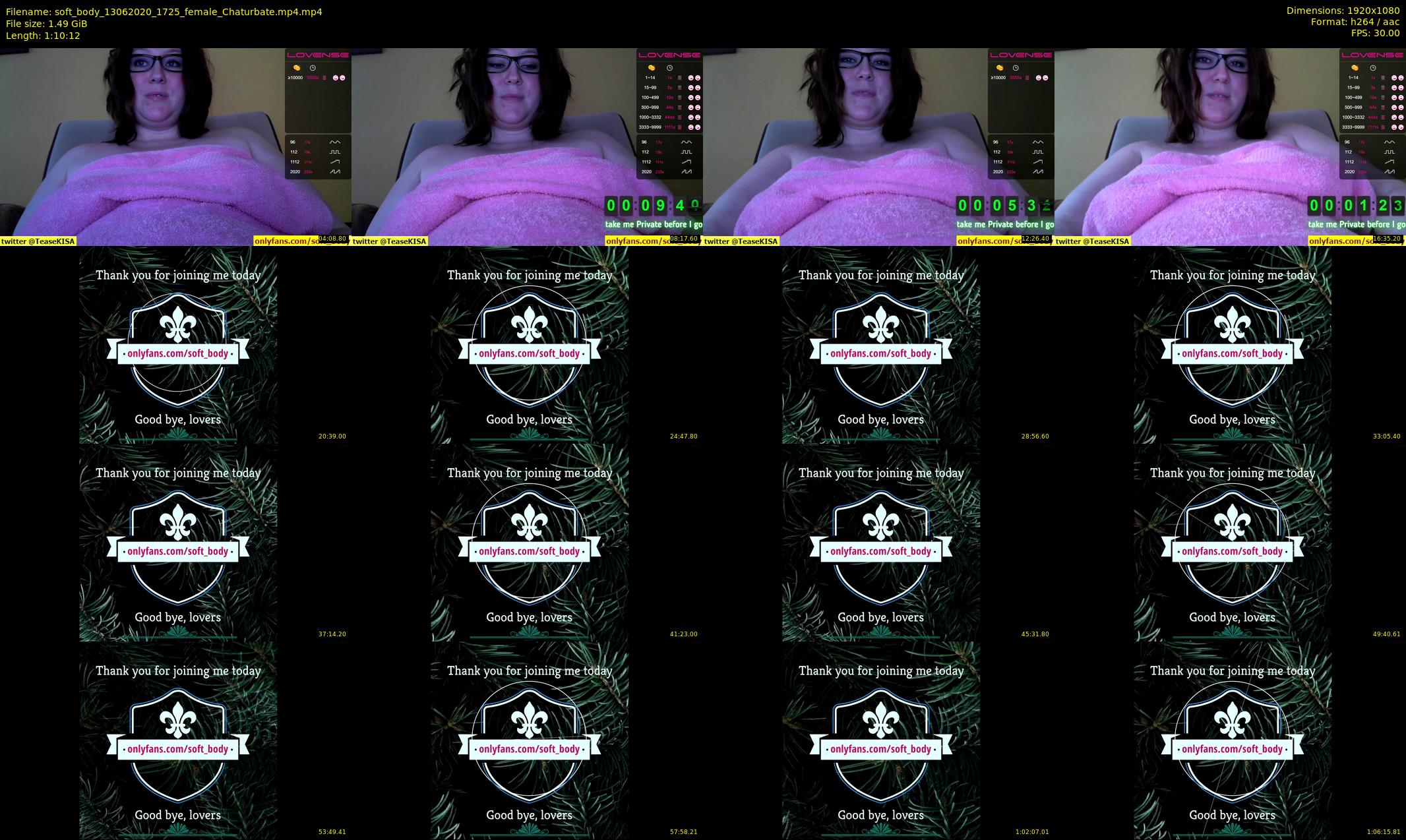 soft_body — 71 minute Chaturbate female cam show recording, 1080p, Jun 13, 2020