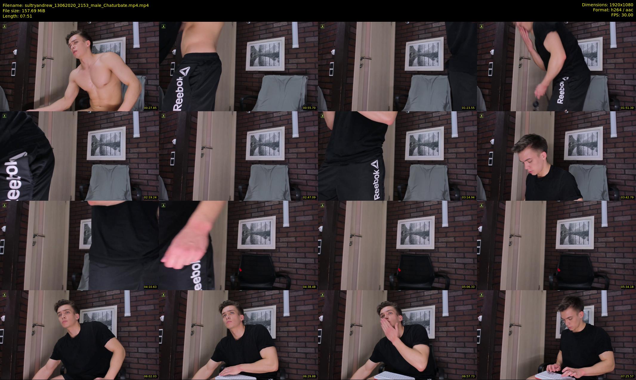 sultryandrew — 8 minute Chaturbate male cam show recording, 1080p, Jun 13, 2020