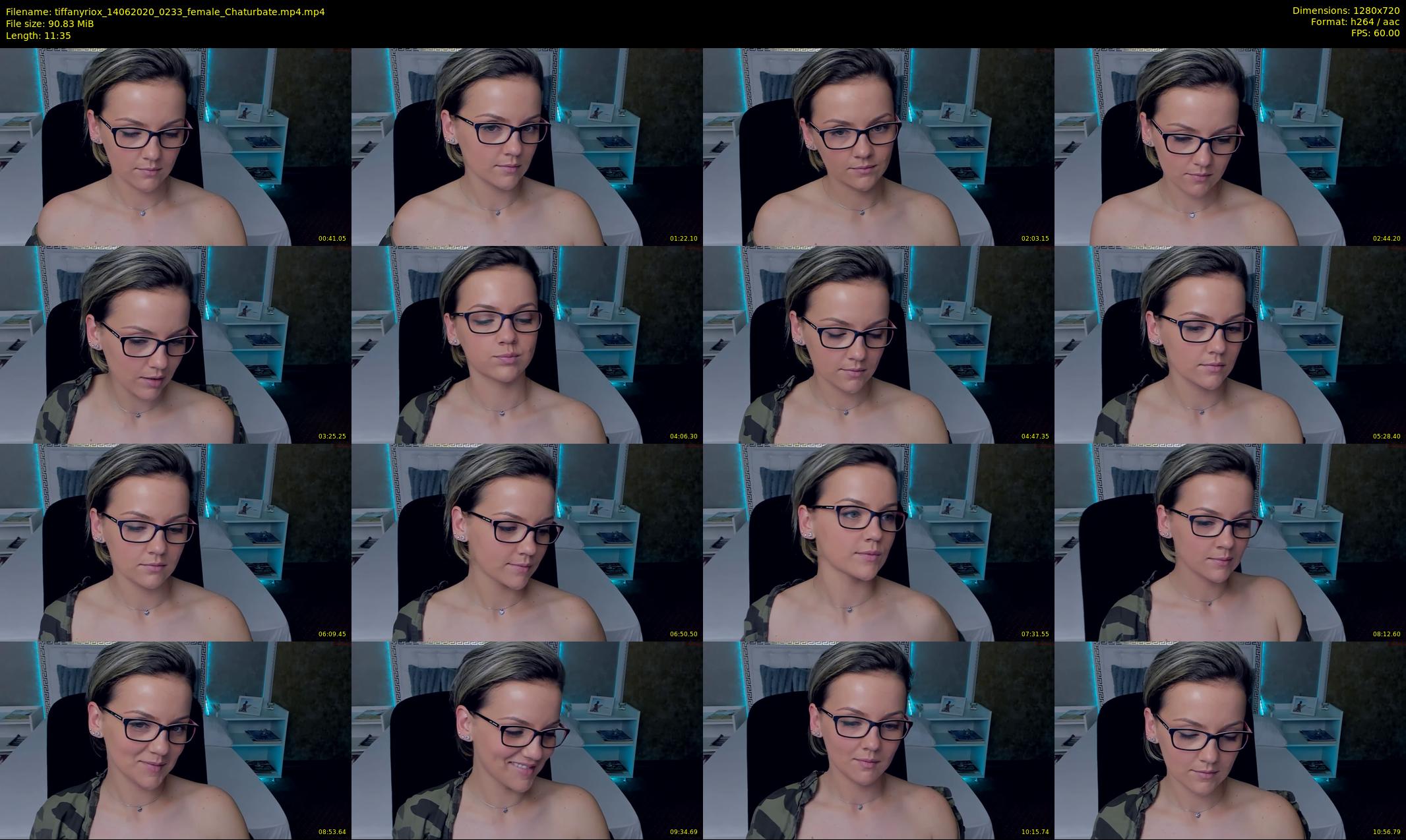 tiffanyriox — 12 minute Chaturbate female cam show recording, 720p, Jun 14, 2020