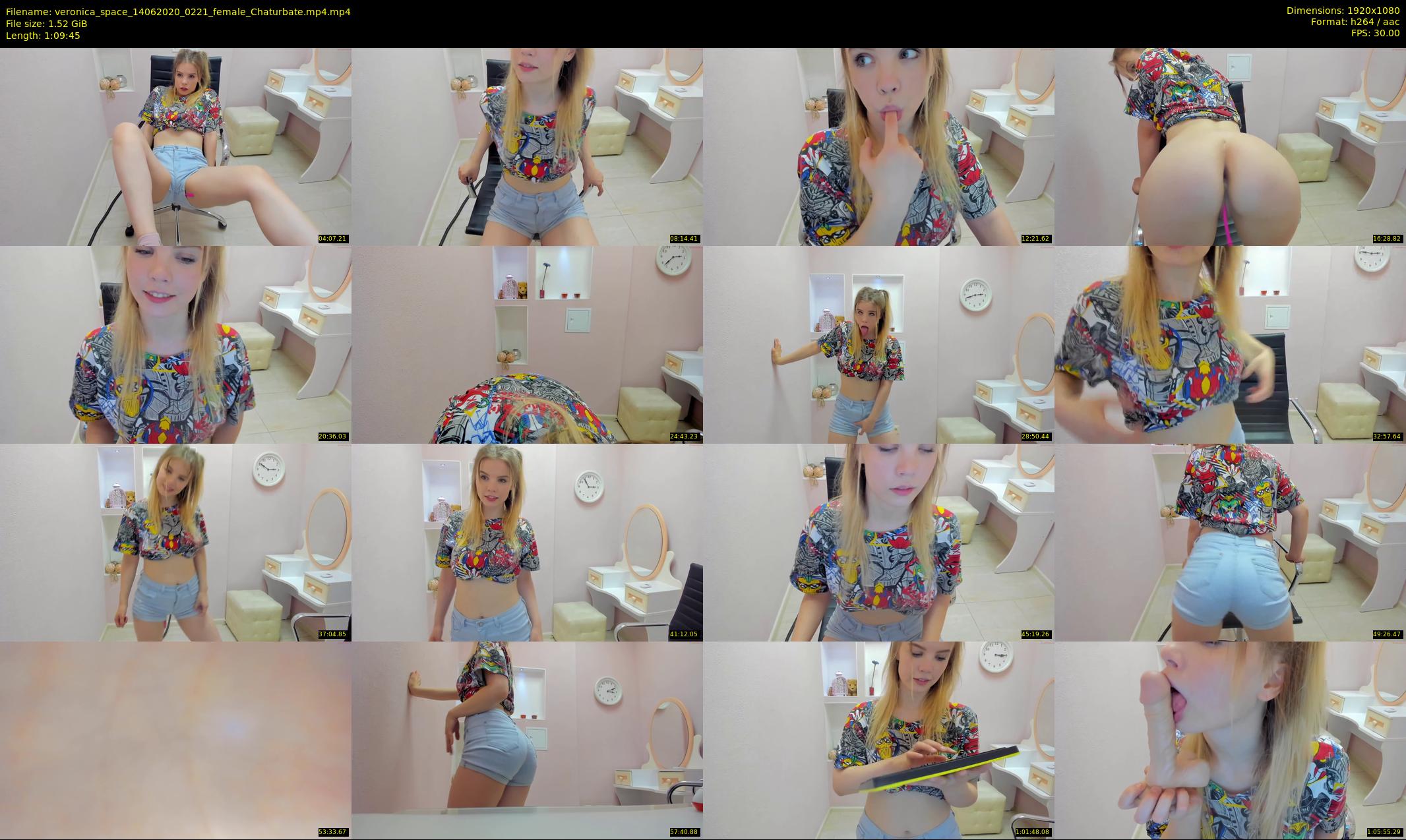 veronica_space — 70 minute Chaturbate female cam show recording, 1080p, Jun 14, 2020