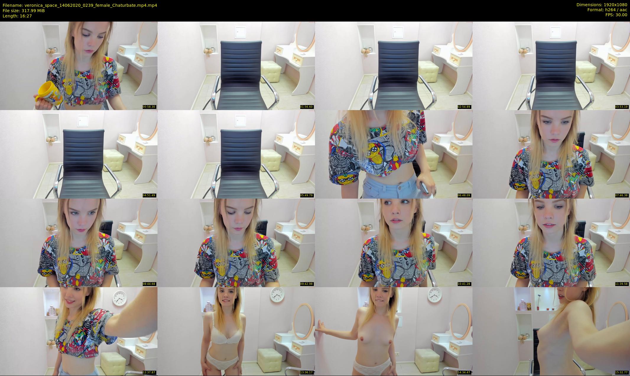 veronica_space — 17 minute Chaturbate female cam show recording, 1080p, Jun 14, 2020