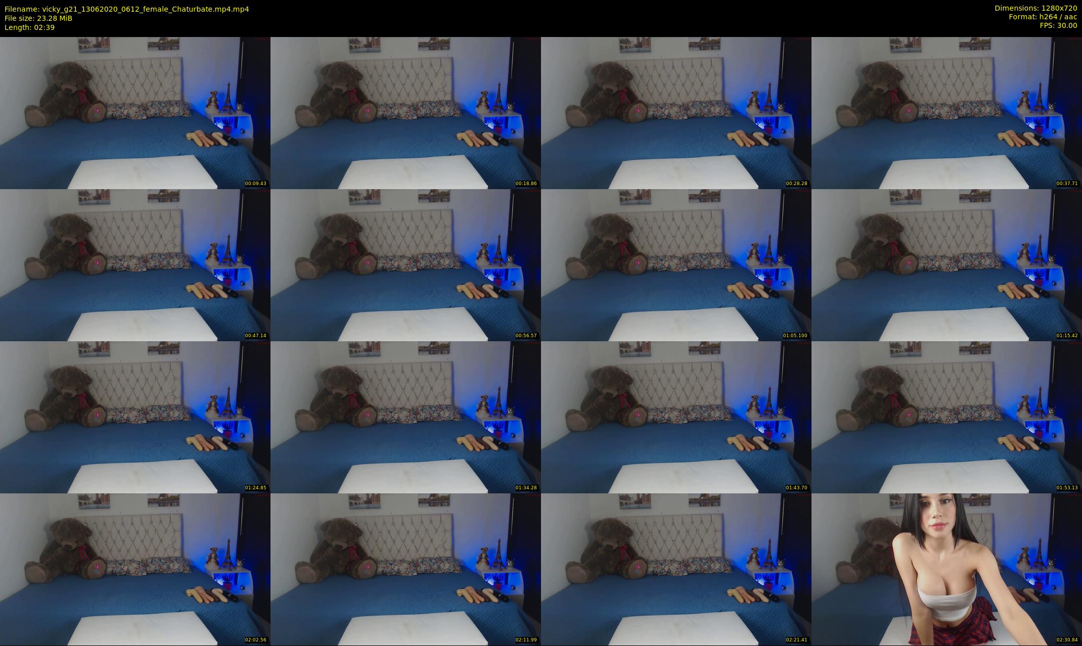 vicky_g21 — 3 minute Chaturbate female cam show recording, 720p, Jun 13, 2020