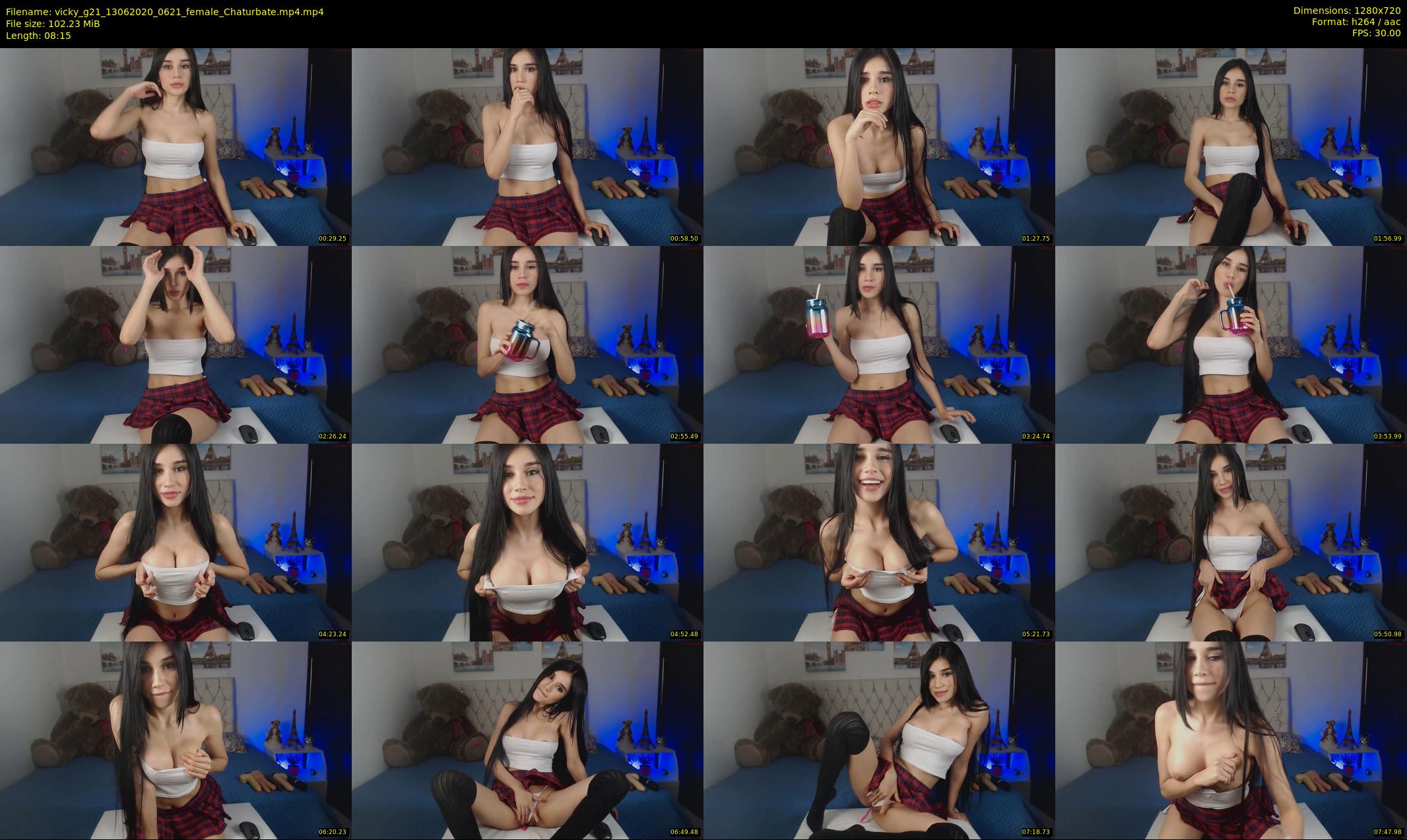 vicky_g21 — 9 minute Chaturbate female cam show recording, 720p, Jun 13, 2020