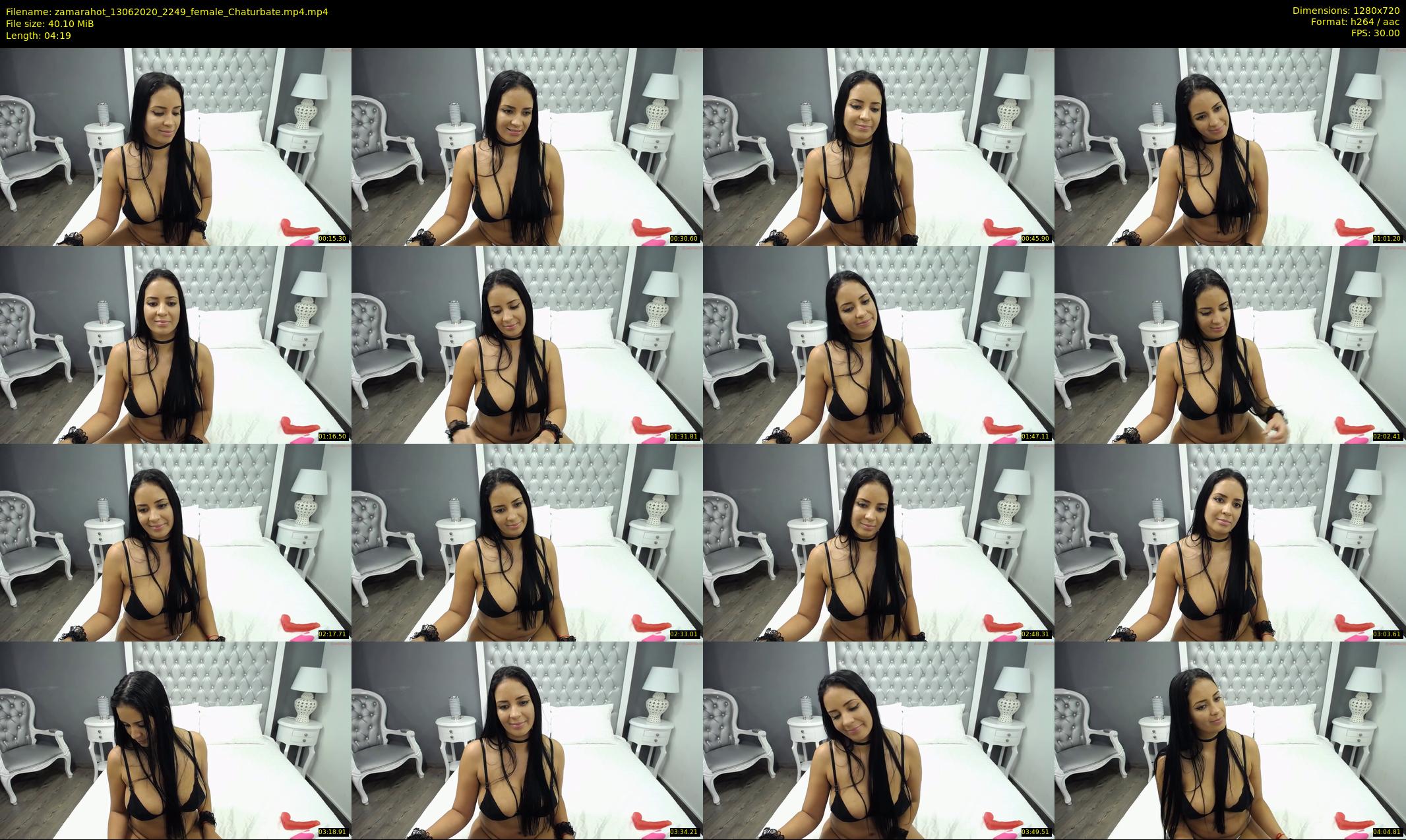 zamarahot — 5 minute Chaturbate female cam show recording, 720p, Jun 13, 2020