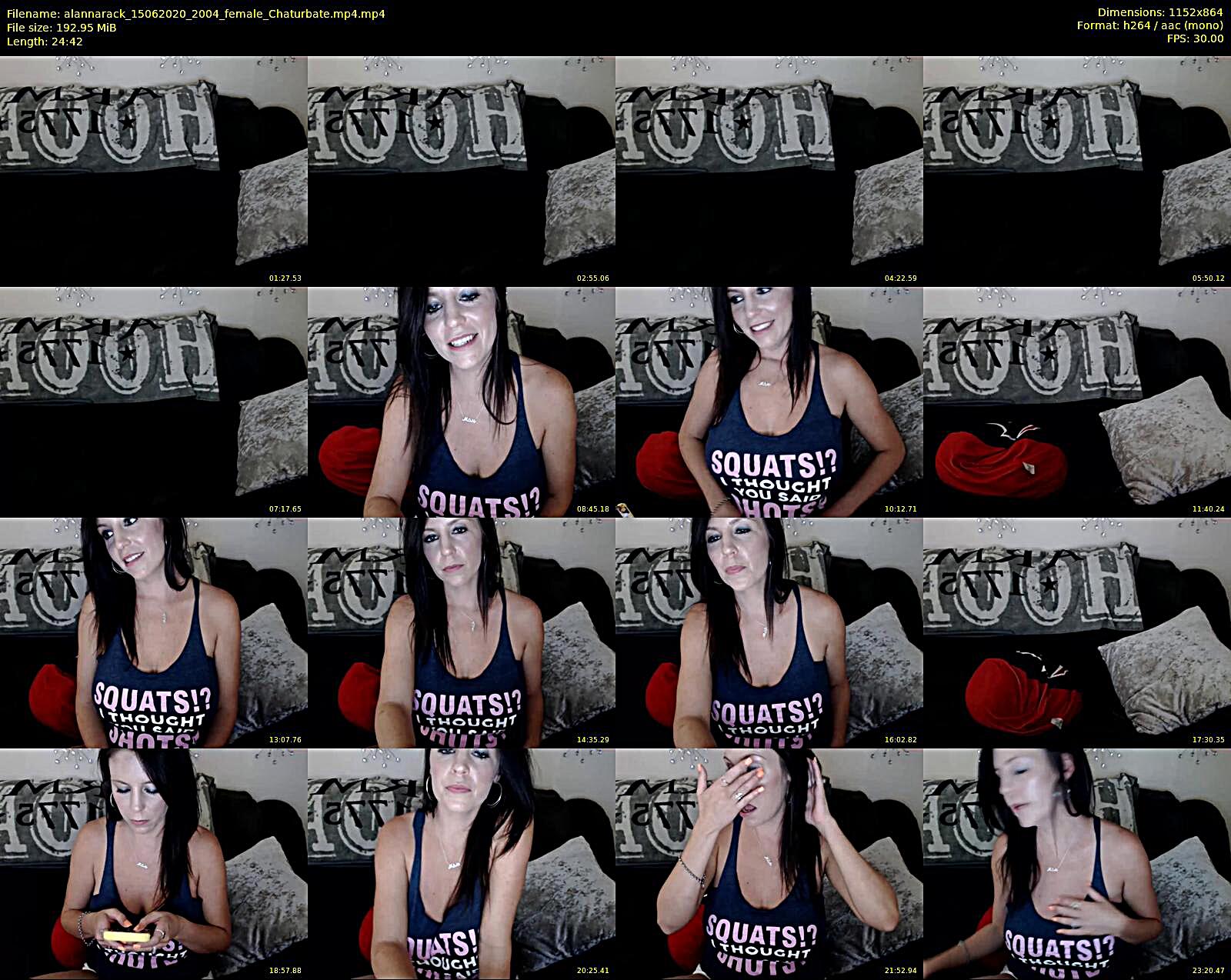 alannarack — 78 minute Chaturbate female cam show recording, 720p, Jun 15, 2020