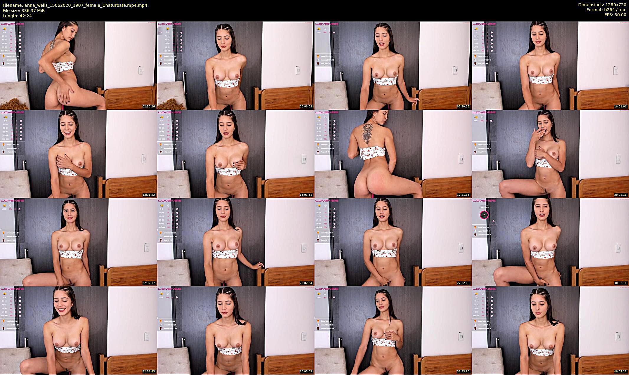 anna_wells — 43 minute Chaturbate female cam show recording, 720p, Jun 15, 2020