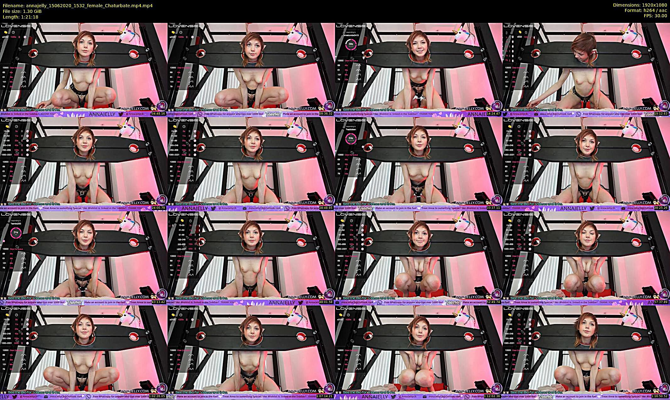 annajelly — 82 minute Chaturbate couple cam show recording, 1080p, Jun 15, 2020