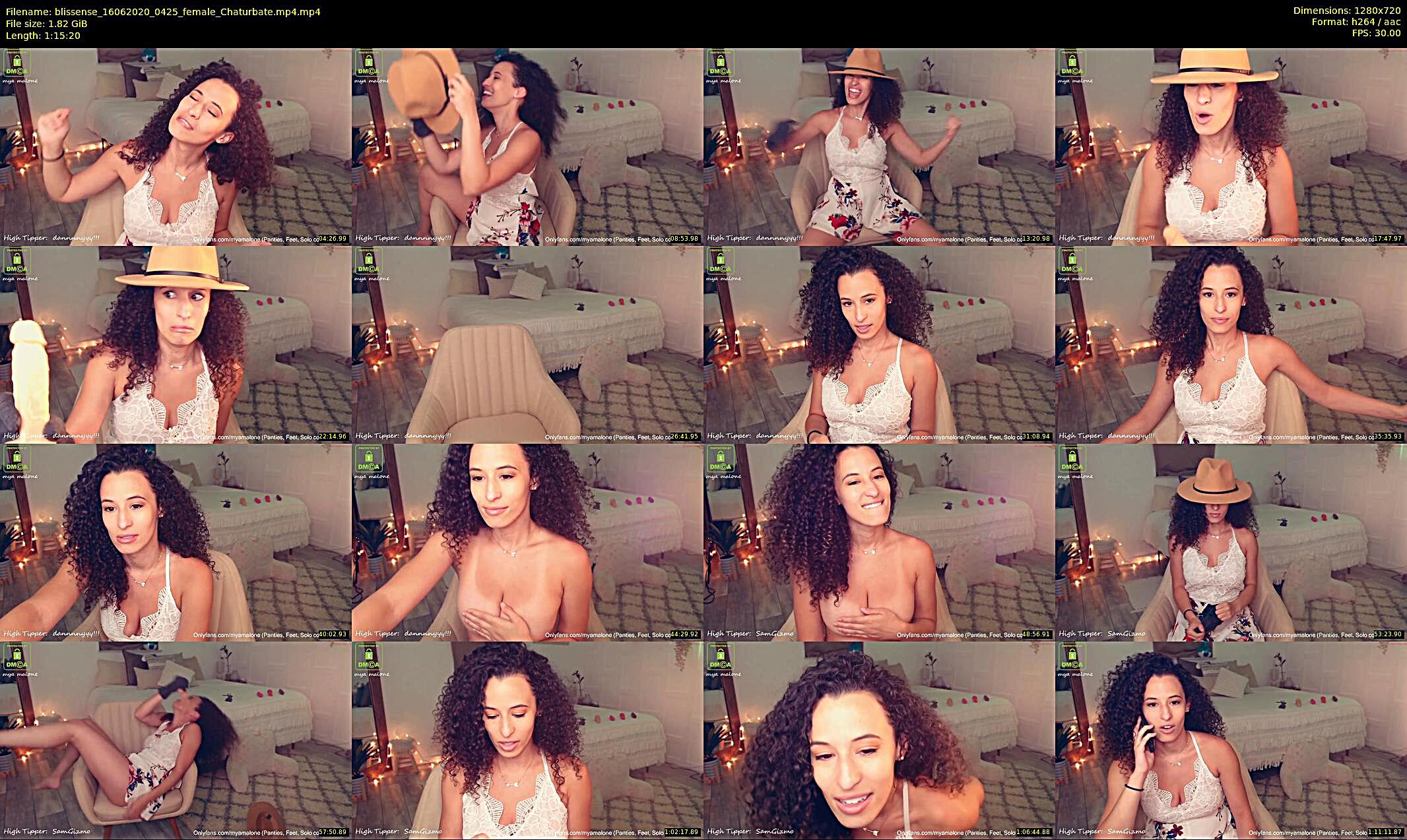 blissense — 76 minute Chaturbate female cam show recording, 720p, Jun 16, 2020