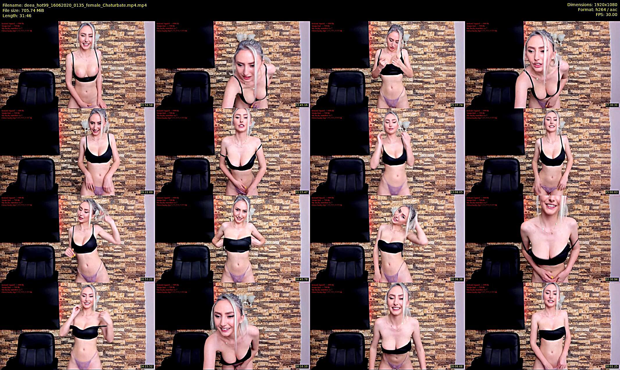 deea_hot99 — 17 minute Chaturbate female cam show recording, 1080p, Jun 16, 2020
