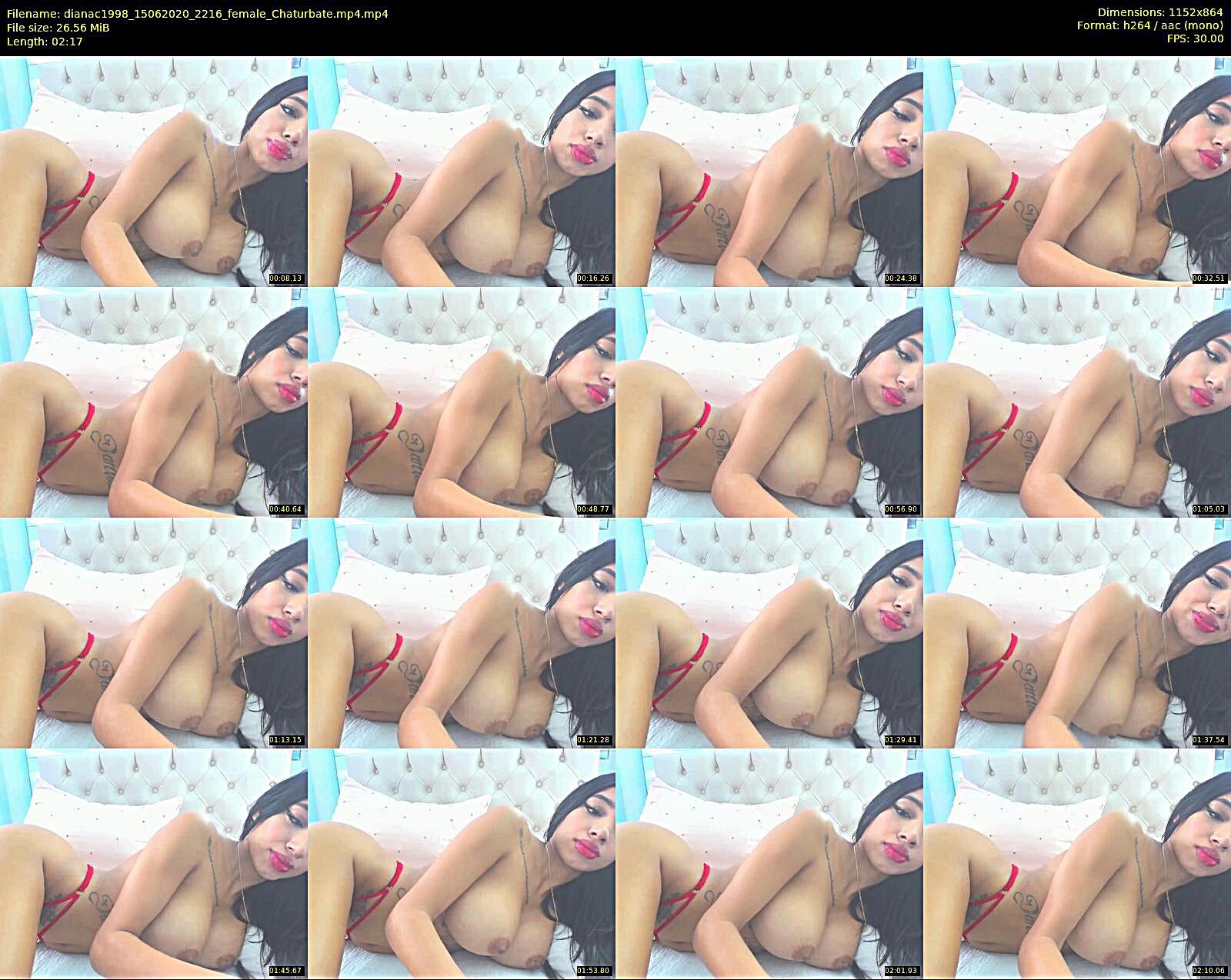 dianac1998 — 3 minute Chaturbate female cam show recording, 720p, Jun 15, 2020