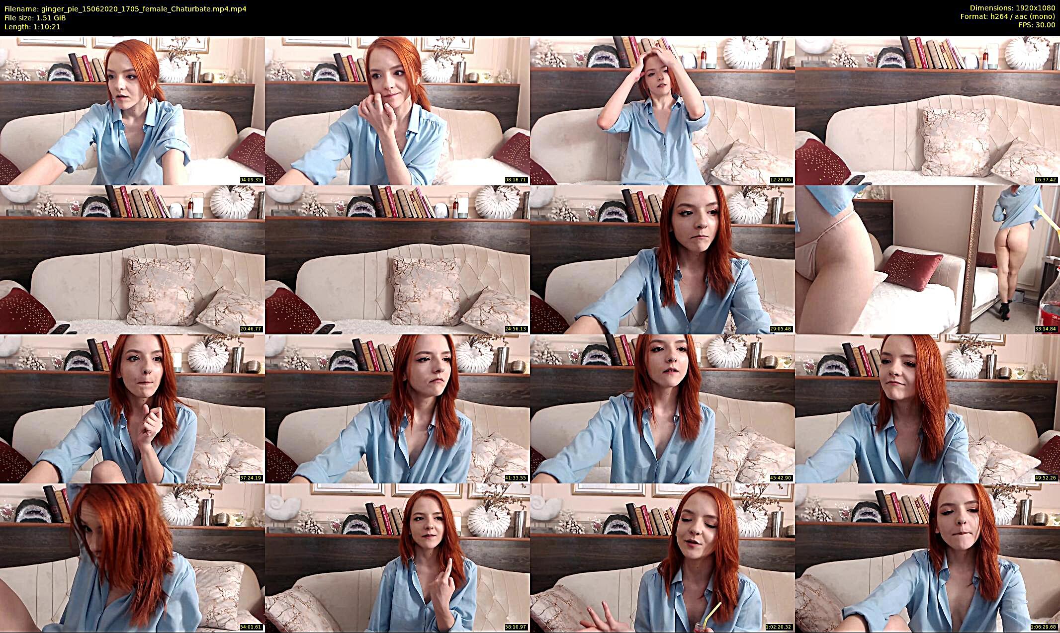 ginger_pie — 71 minute Chaturbate female cam show recording, 1080p, Jun 15, 2020