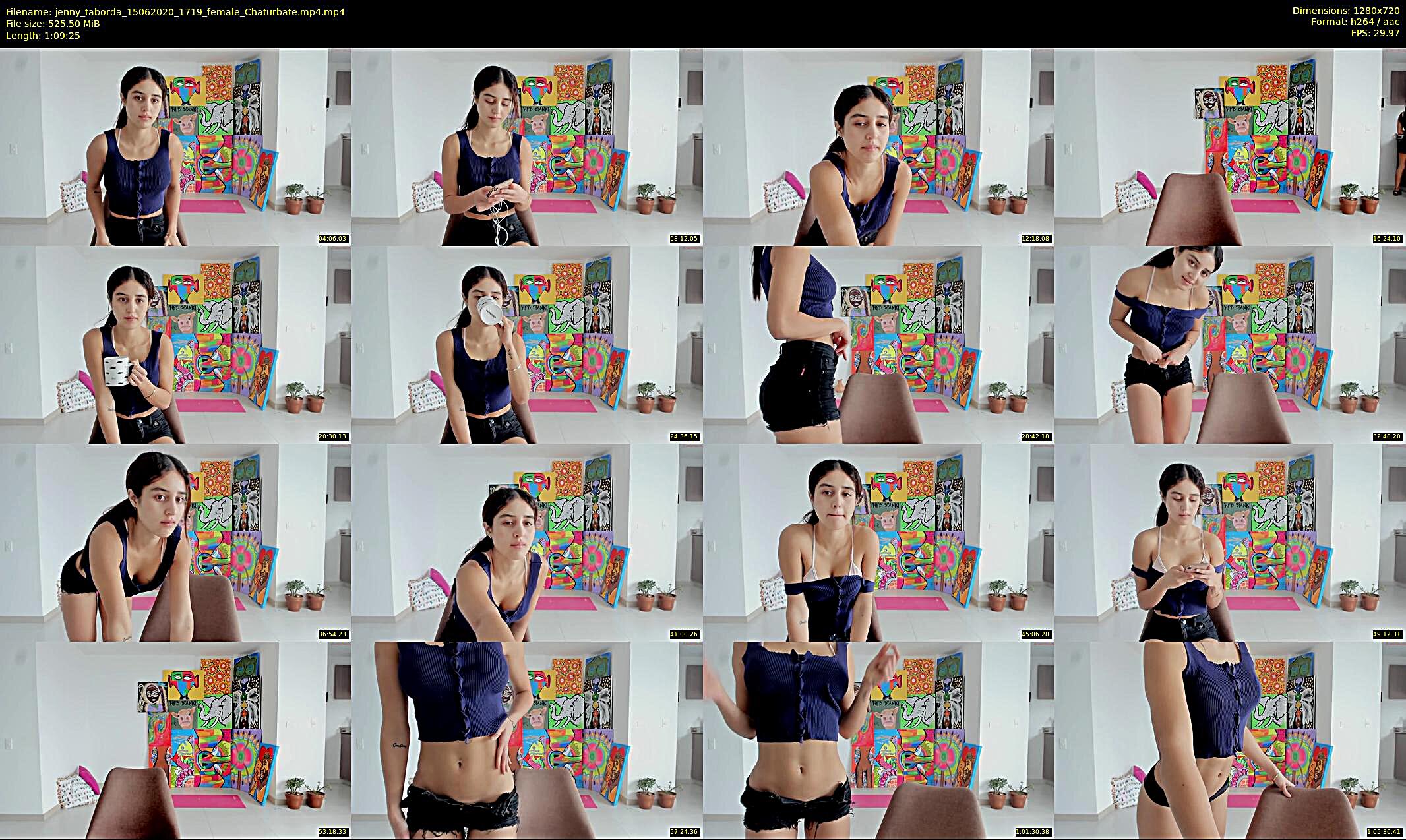jenny_taborda — 70 minute Chaturbate female cam show recording, 720p, Jun 15, 2020