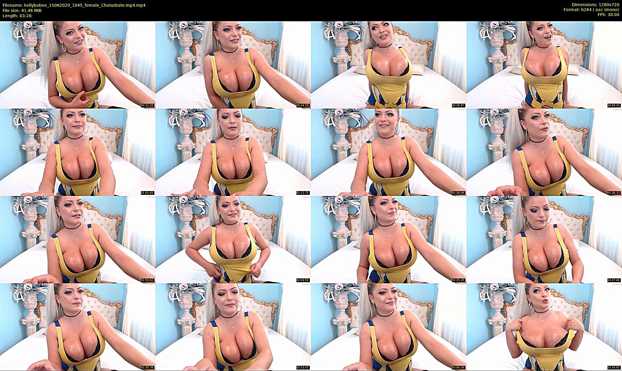kellybabee — 4 minute Chaturbate female cam show recording, 720p, Jun 15, 2020