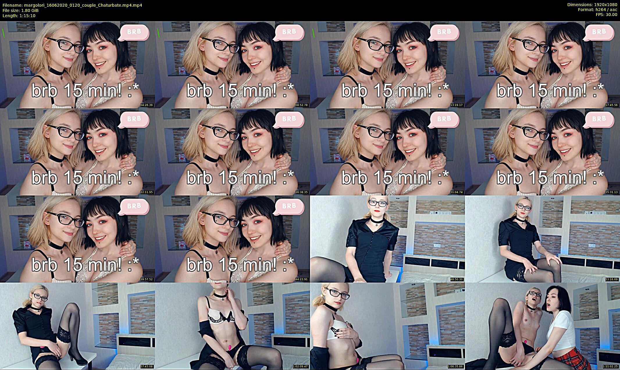 margolori — 76 minute Chaturbate couple cam show recording, 1080p, Jun 16, 2020