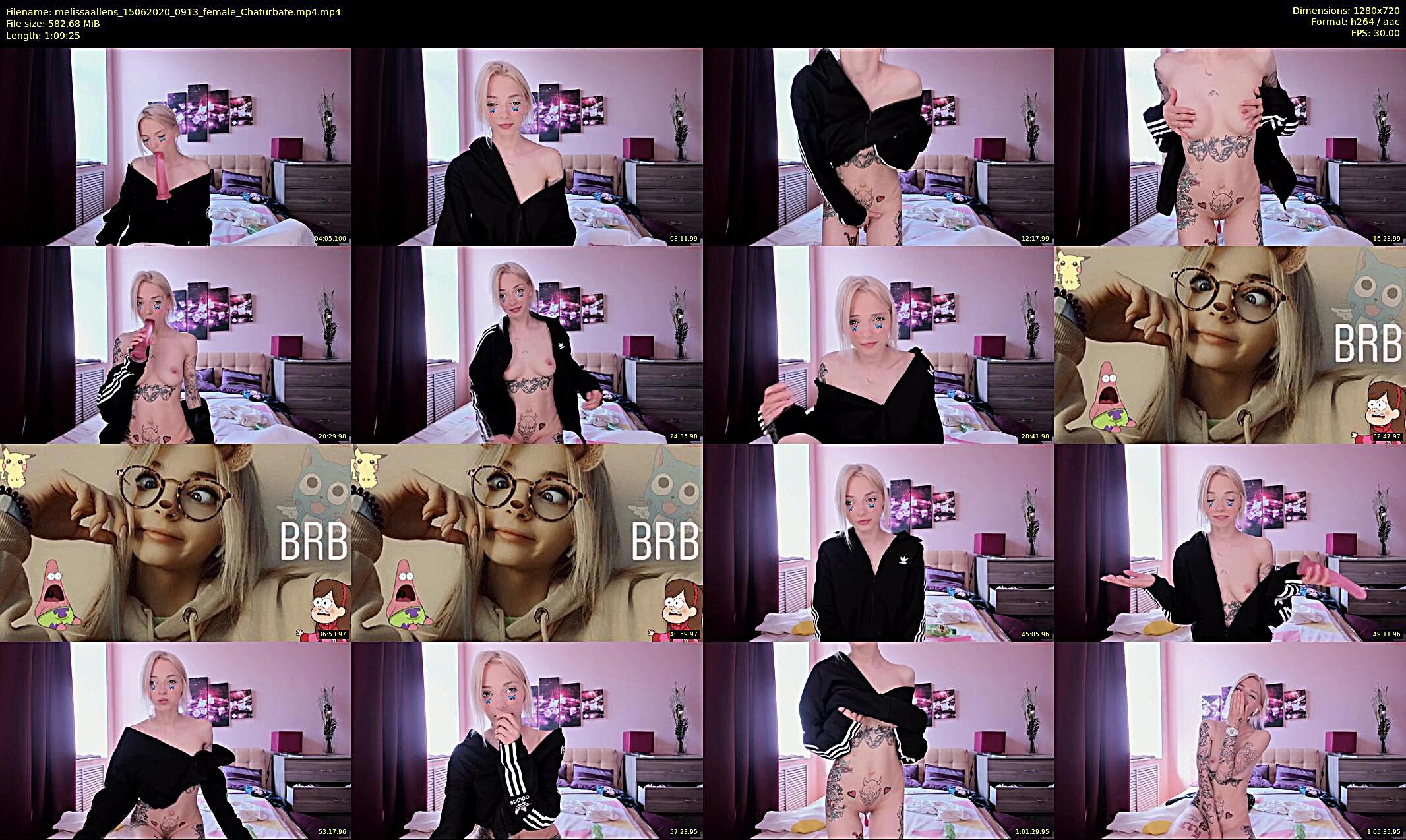 melissaallens — 70 minute Chaturbate female cam show recording, 720p, Jun 15, 2020