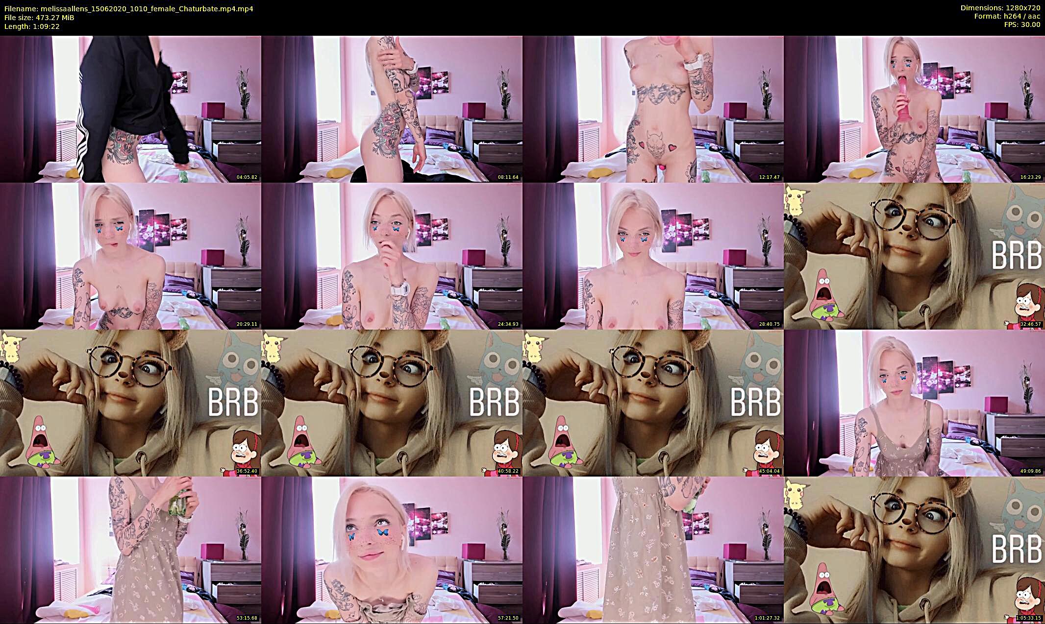 melissaallens — 70 minute Chaturbate female cam show recording, 720p, Jun 15, 2020
