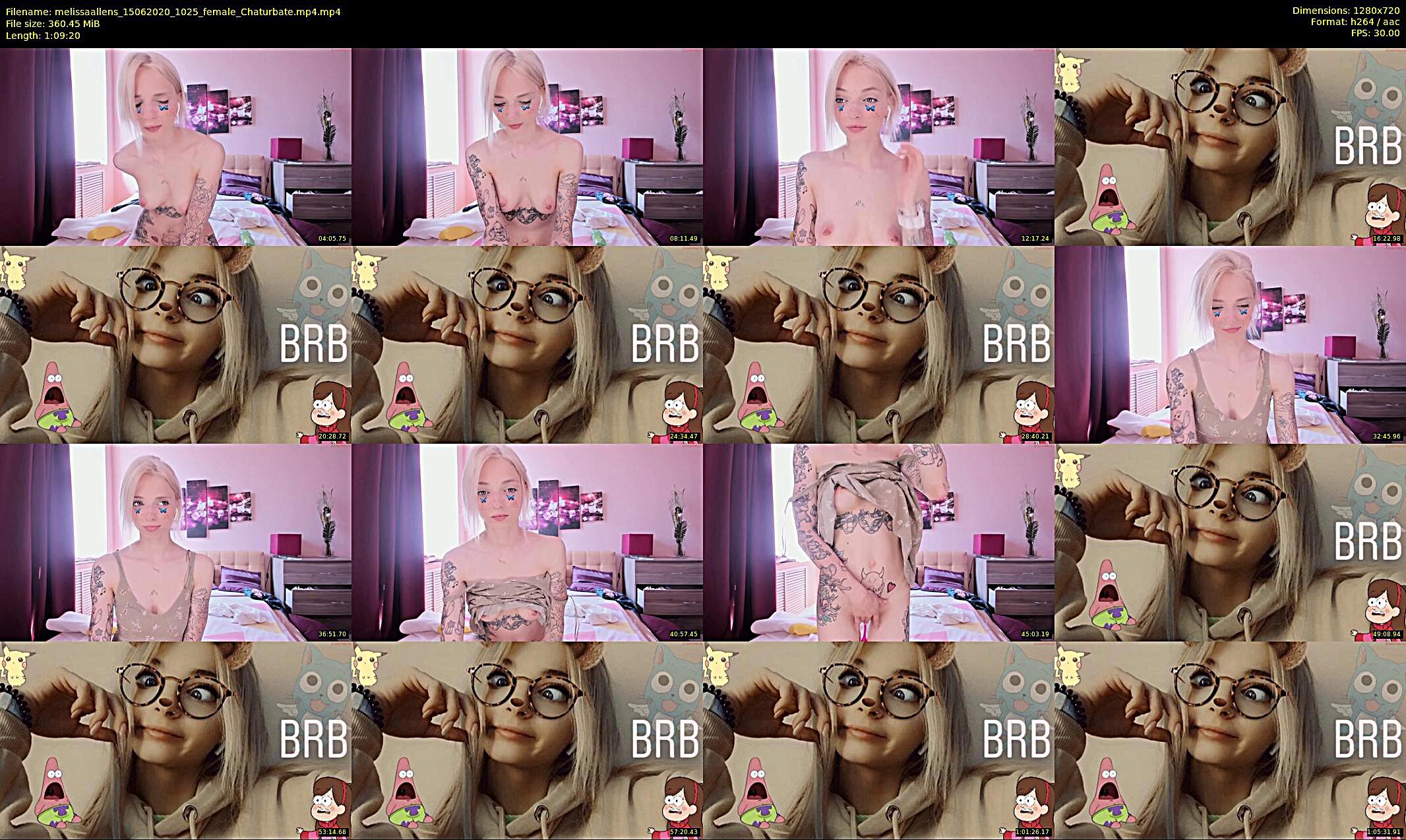 melissaallens — 70 minute Chaturbate female cam show recording, 720p, Jun 15, 2020