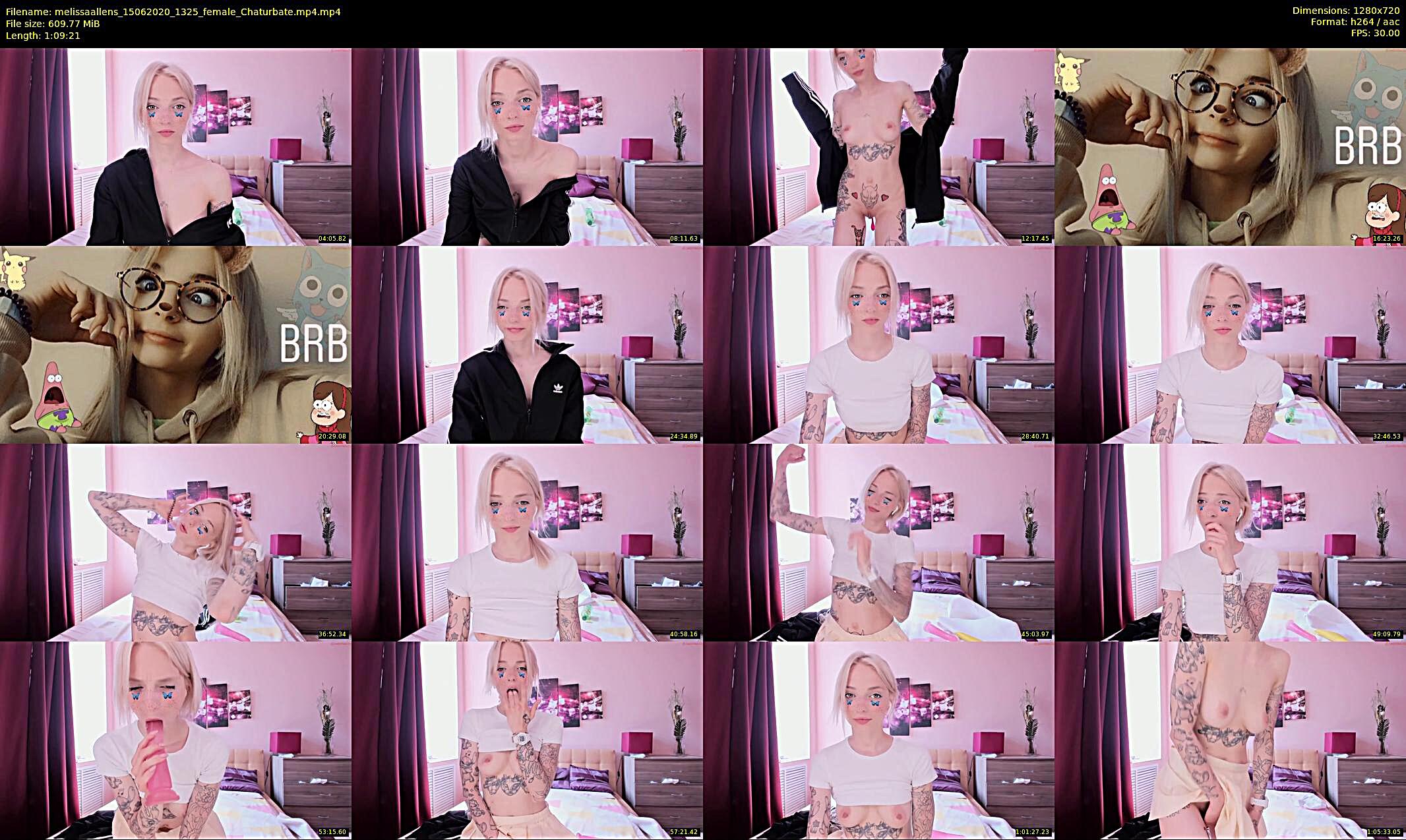 melissaallens — 70 minute Chaturbate female cam show recording, 720p, Jun 15, 2020