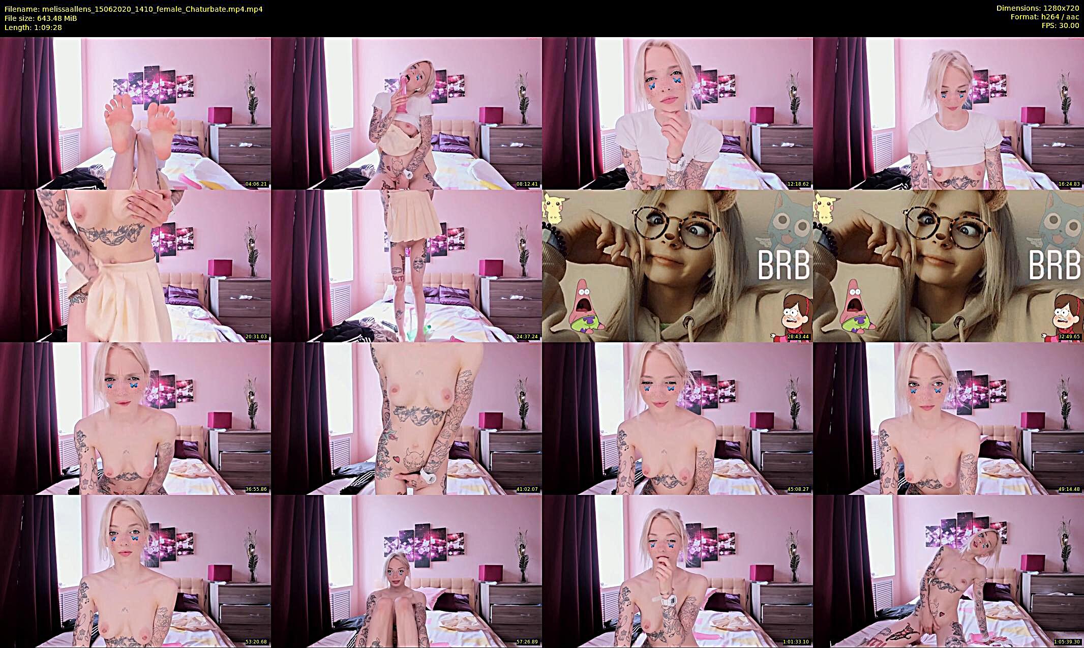 melissaallens — 70 minute Chaturbate female cam show recording, 720p, Jun 15, 2020