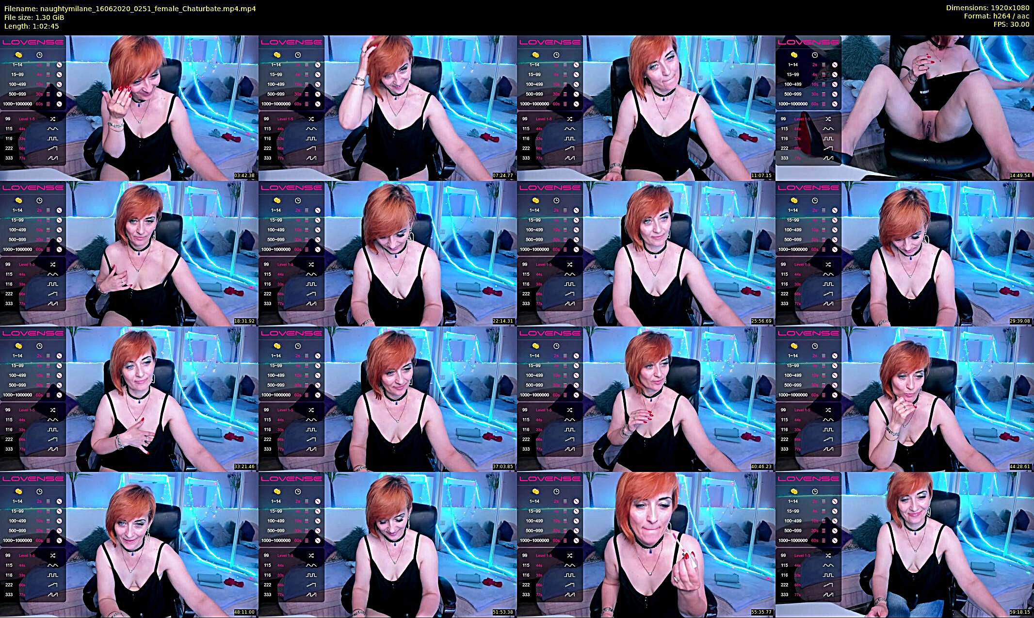 naughtymilane — 63 minute Chaturbate female cam show recording, 1080p, Jun 16, 2020