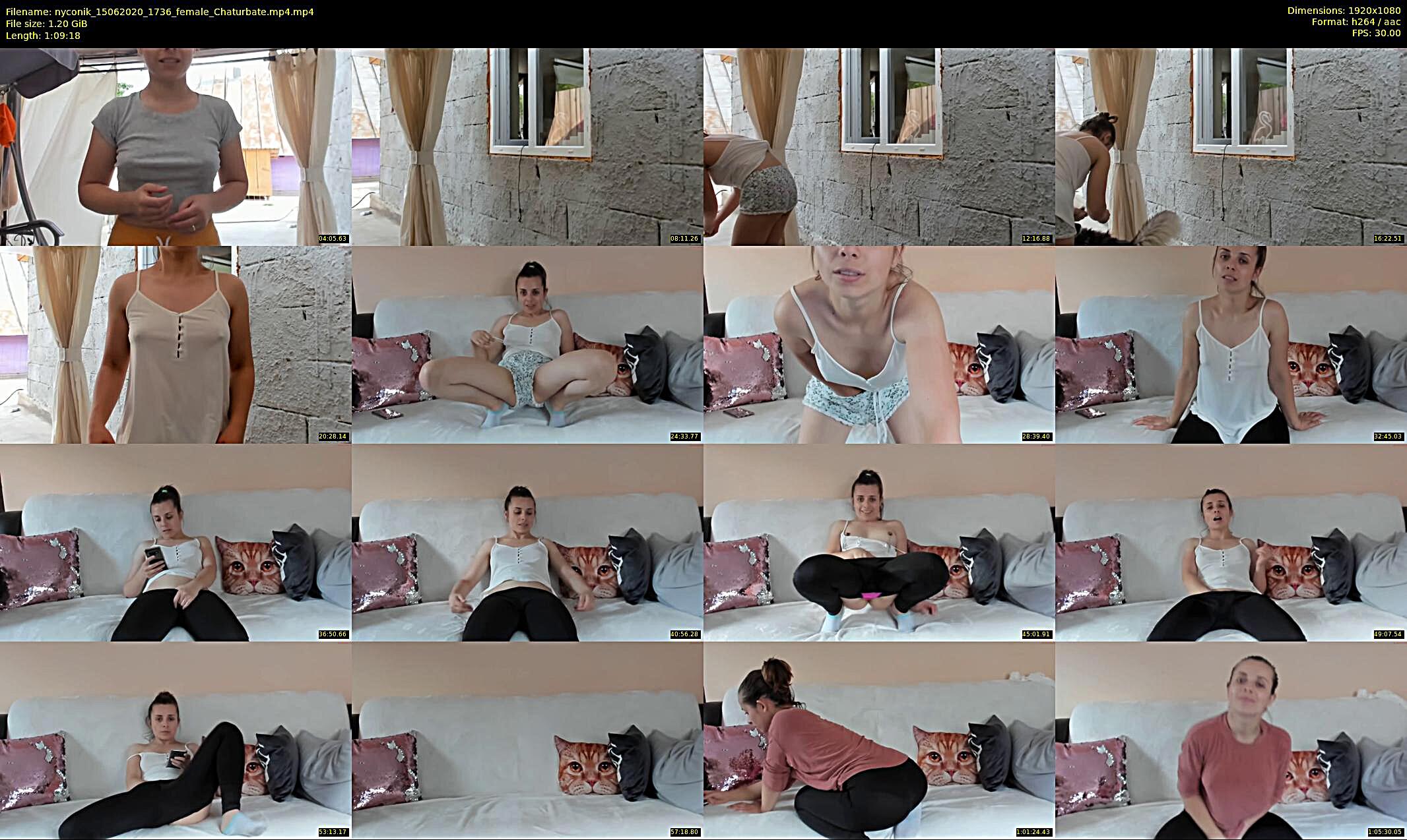 nyconik — 70 minute Chaturbate female cam show recording, 1080p, Jun 15, 2020