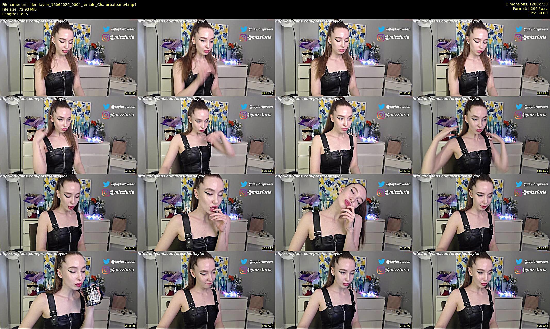 presidenttaylor — 9 minute Chaturbate female cam show recording, 720p, Jun 16, 2020