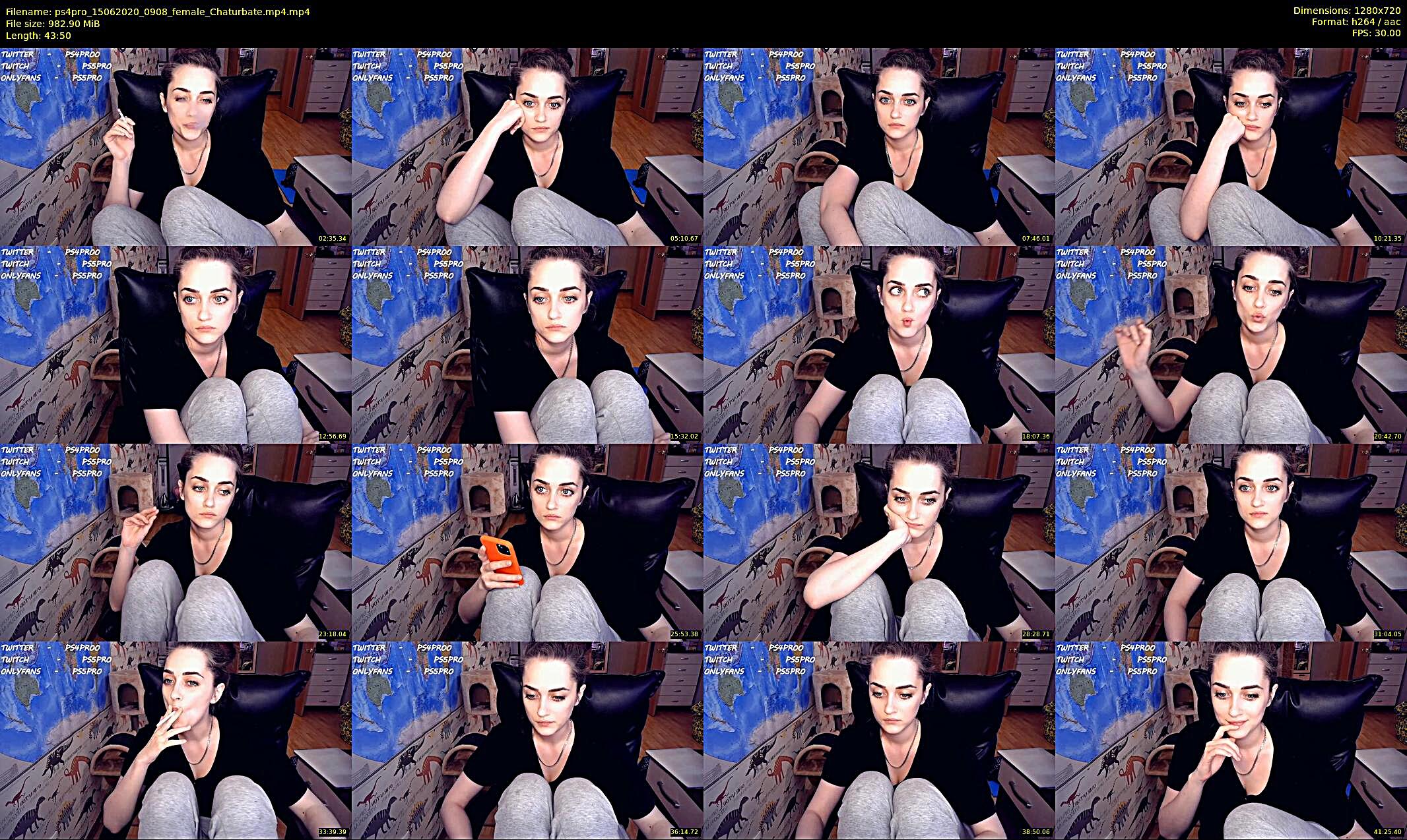 ps4pro — 44 minute Chaturbate female cam show recording, 720p, Jun 15, 2020
