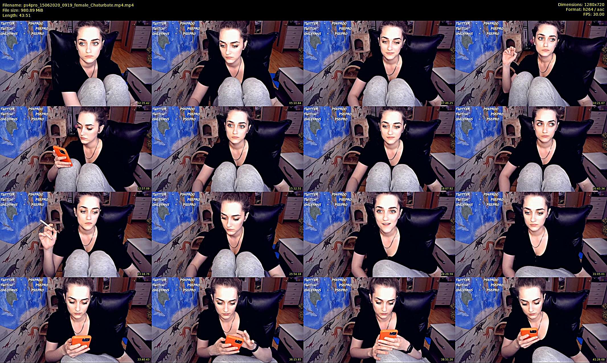 ps4pro — 44 minute Chaturbate female cam show recording, 720p, Jun 15, 2020