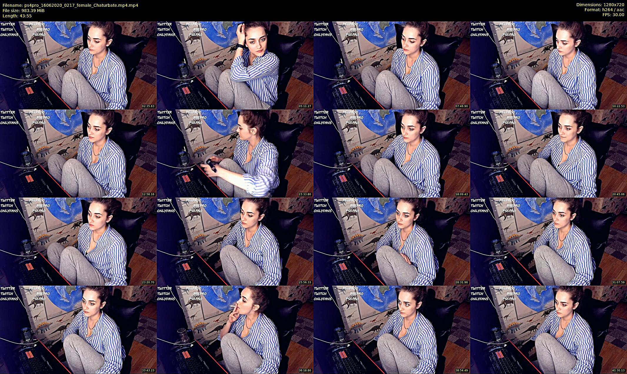 ps4pro — 44 minute Chaturbate female cam show recording, 720p, Jun 16, 2020