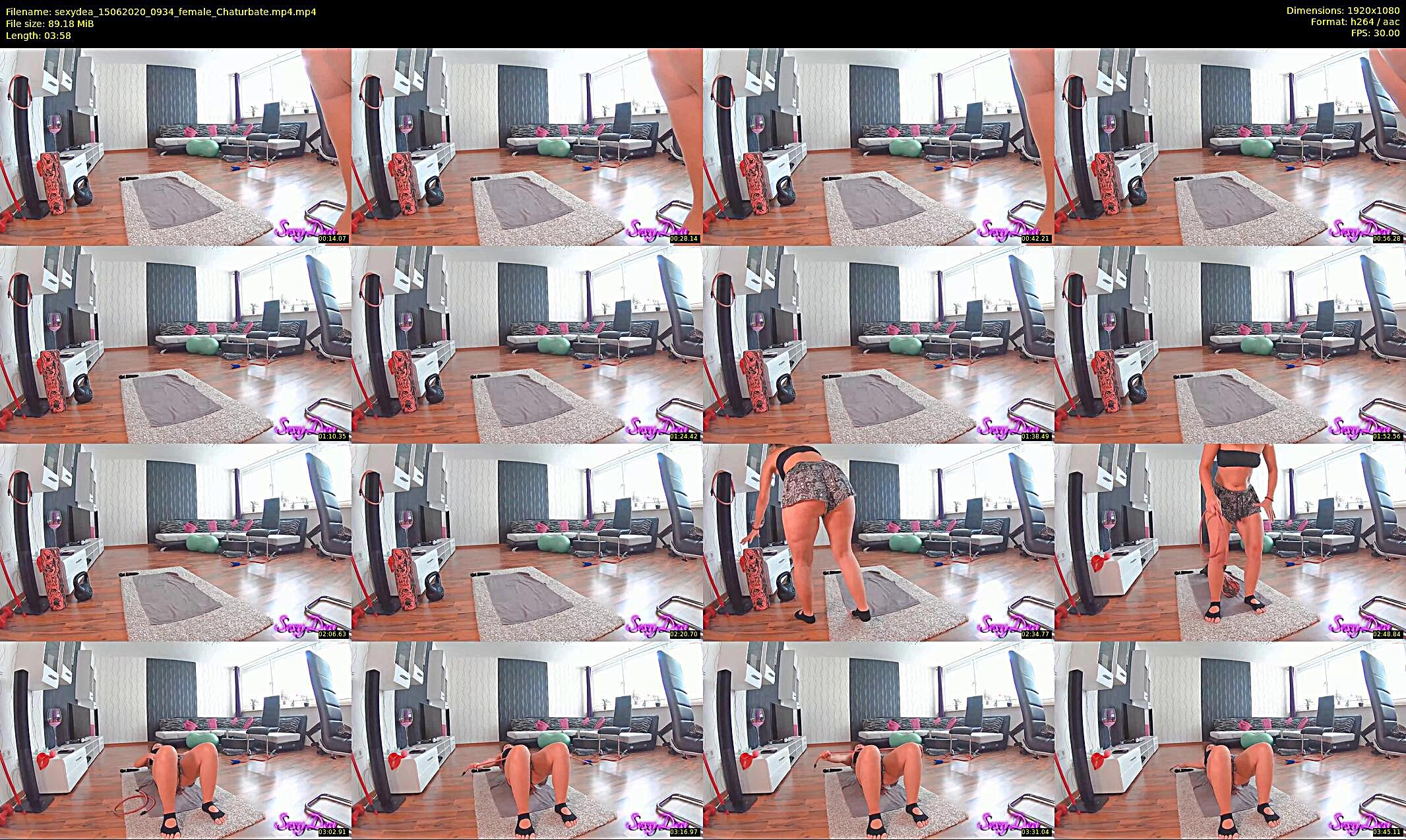 sexydea — 4 minute Chaturbate female cam show recording, 1080p, Jun 15, 2020