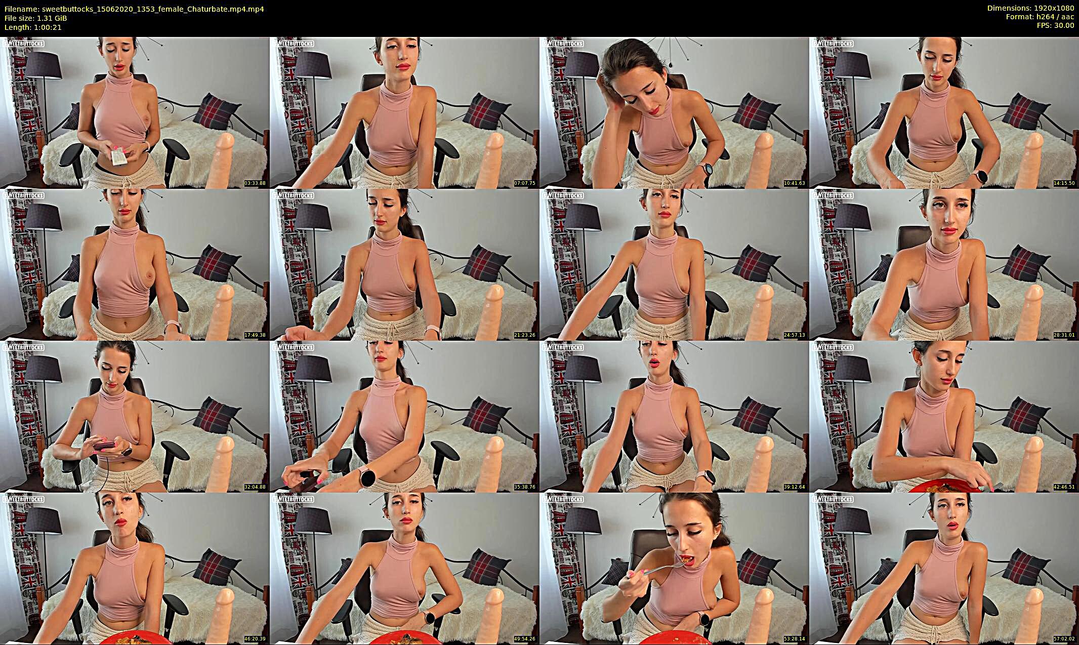 sweetbuttocks — 13 minute Chaturbate female cam show recording, 1080p, Jun 15, 2020