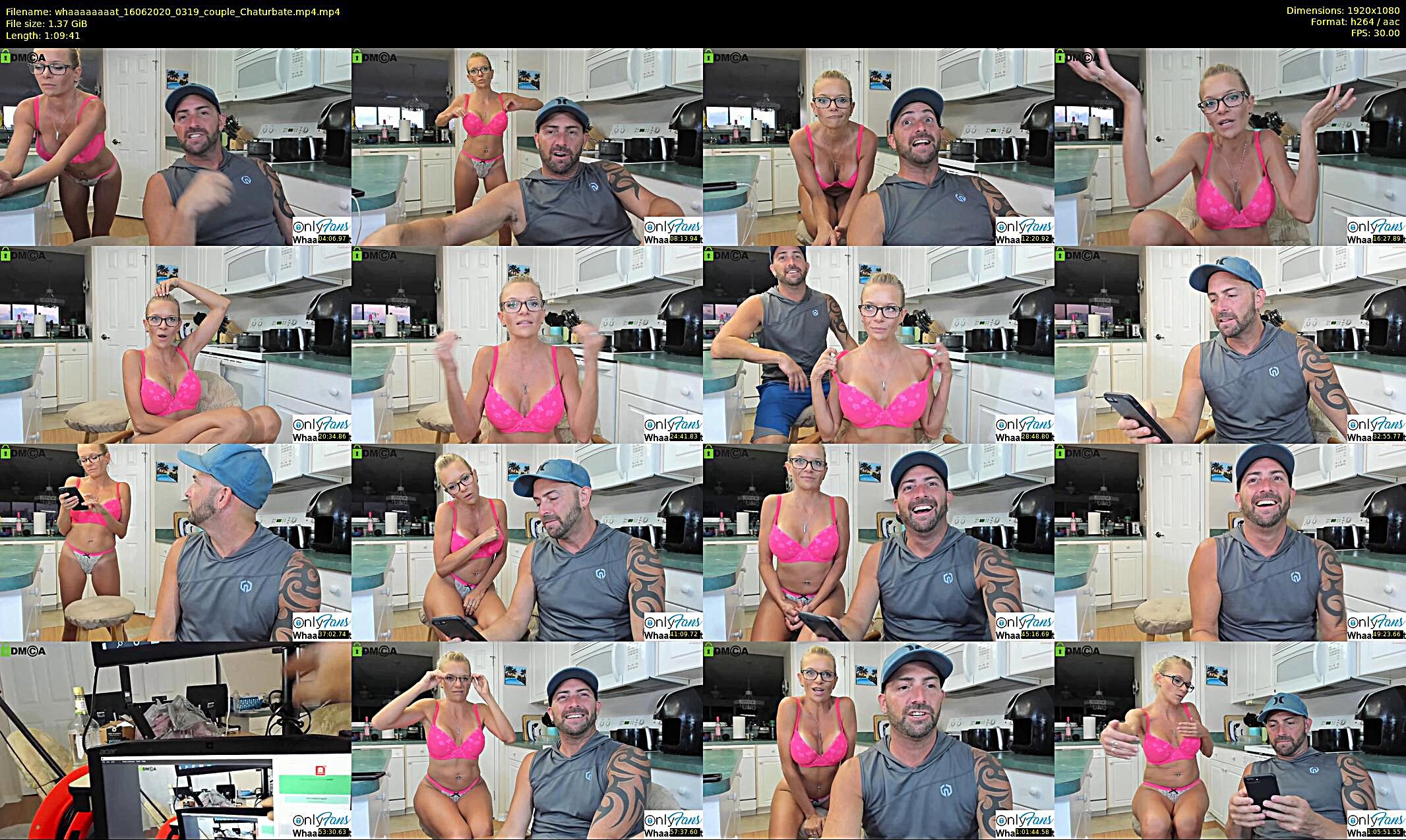 whaaaaaaaat — 70 minute Chaturbate couple cam show recording, 1080p, Jun 16, 2020
