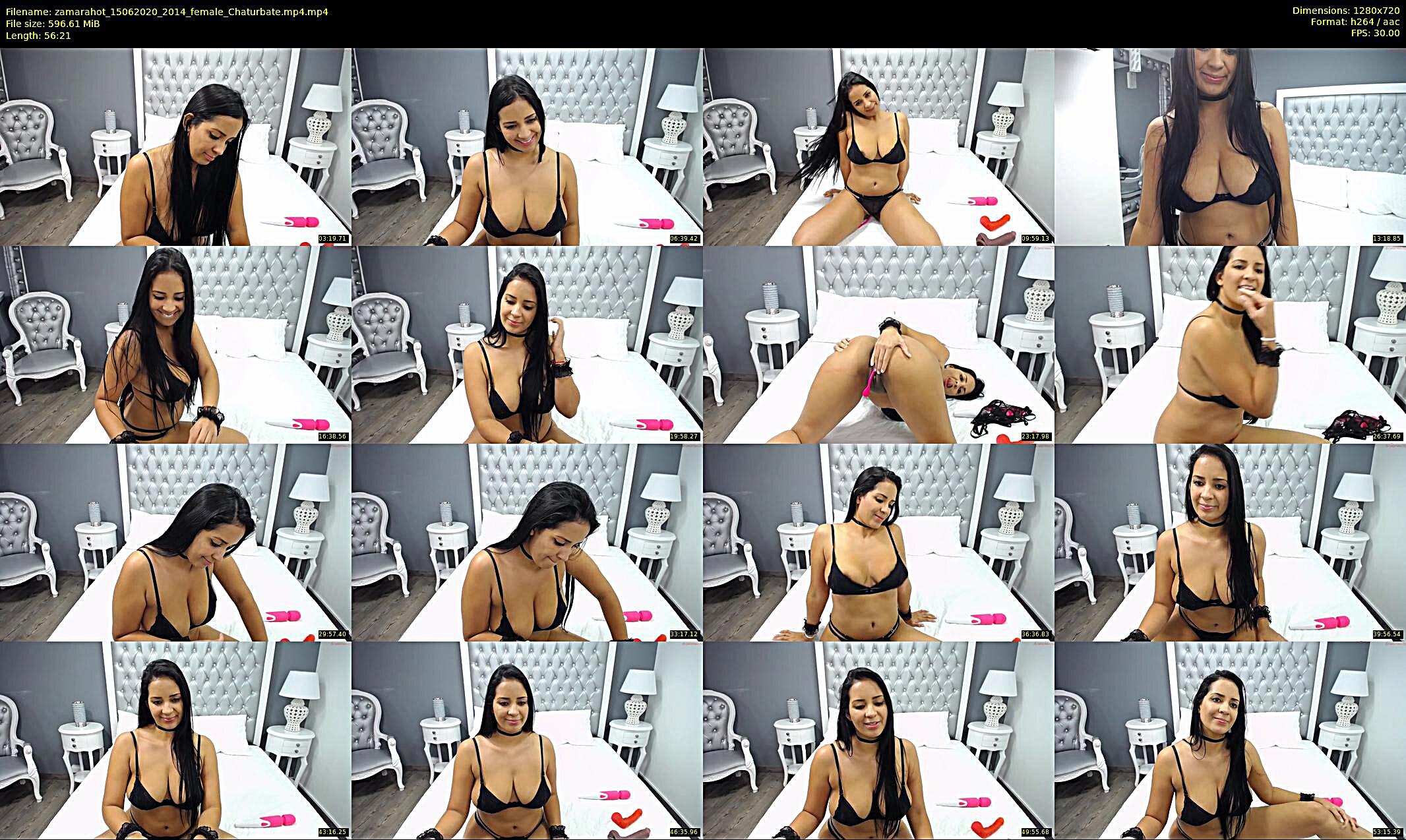 zamarahot — 57 minute Chaturbate female cam show recording, 720p, Jun 15, 2020