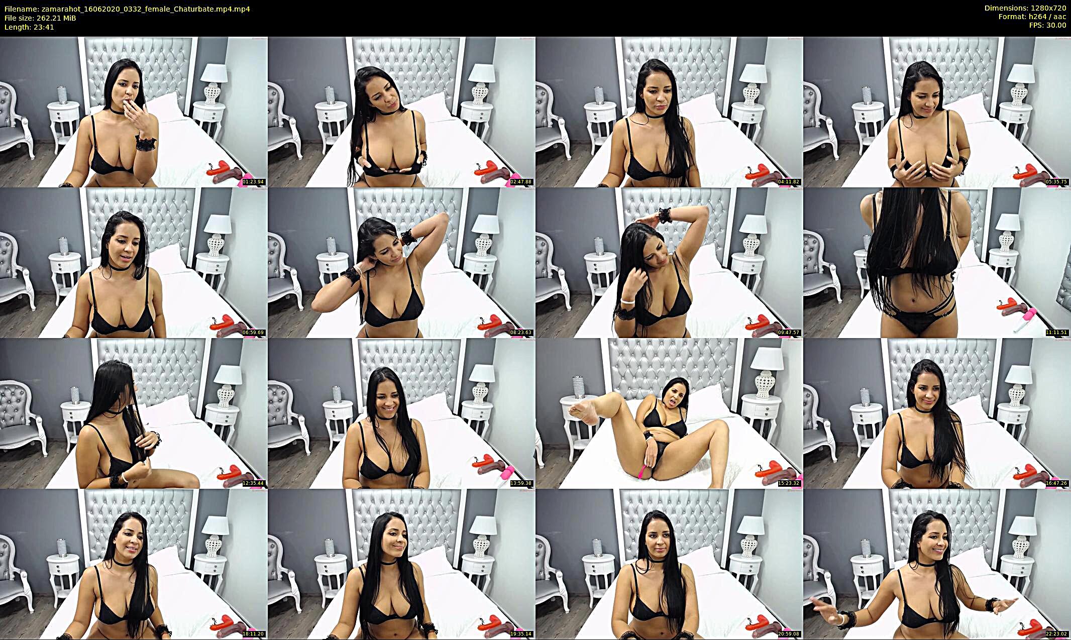 zamarahot — 10 minute Chaturbate female cam show recording, 720p, Jun 16, 2020