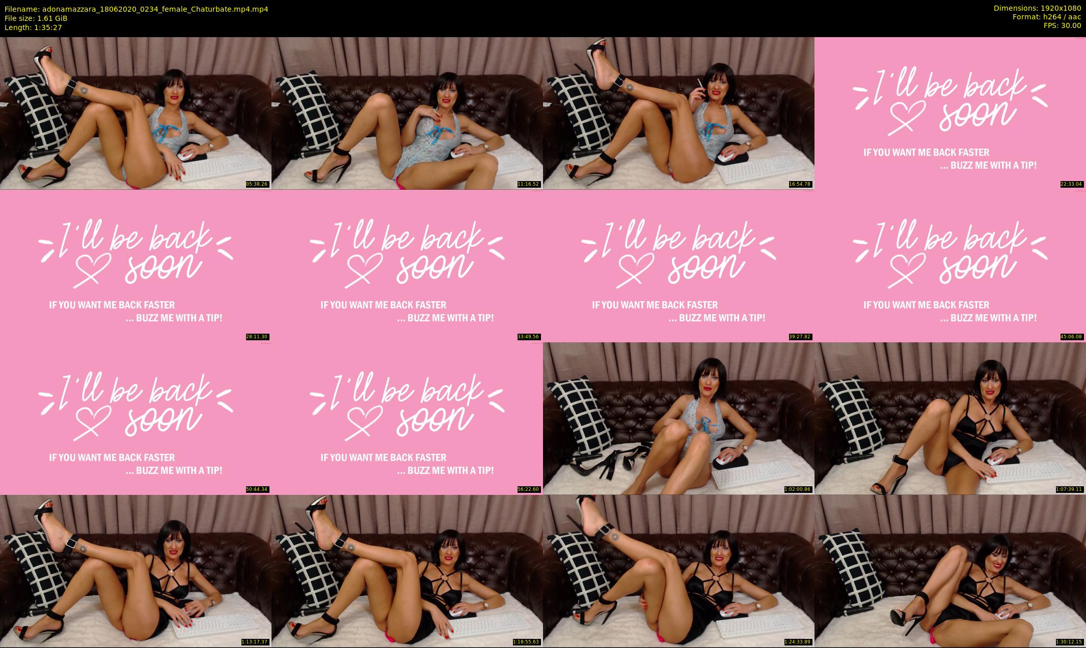 adonamazzara — 96 minute Chaturbate female cam show recording, 1080p, Jun 18, 2020
