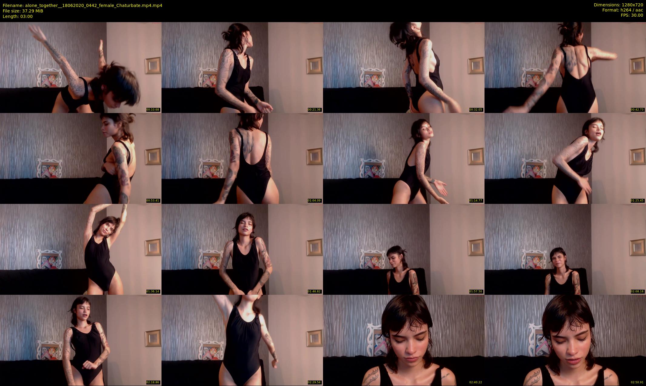 alone_together_ — 3 minute Chaturbate female cam show recording, 720p, Jun 18, 2020