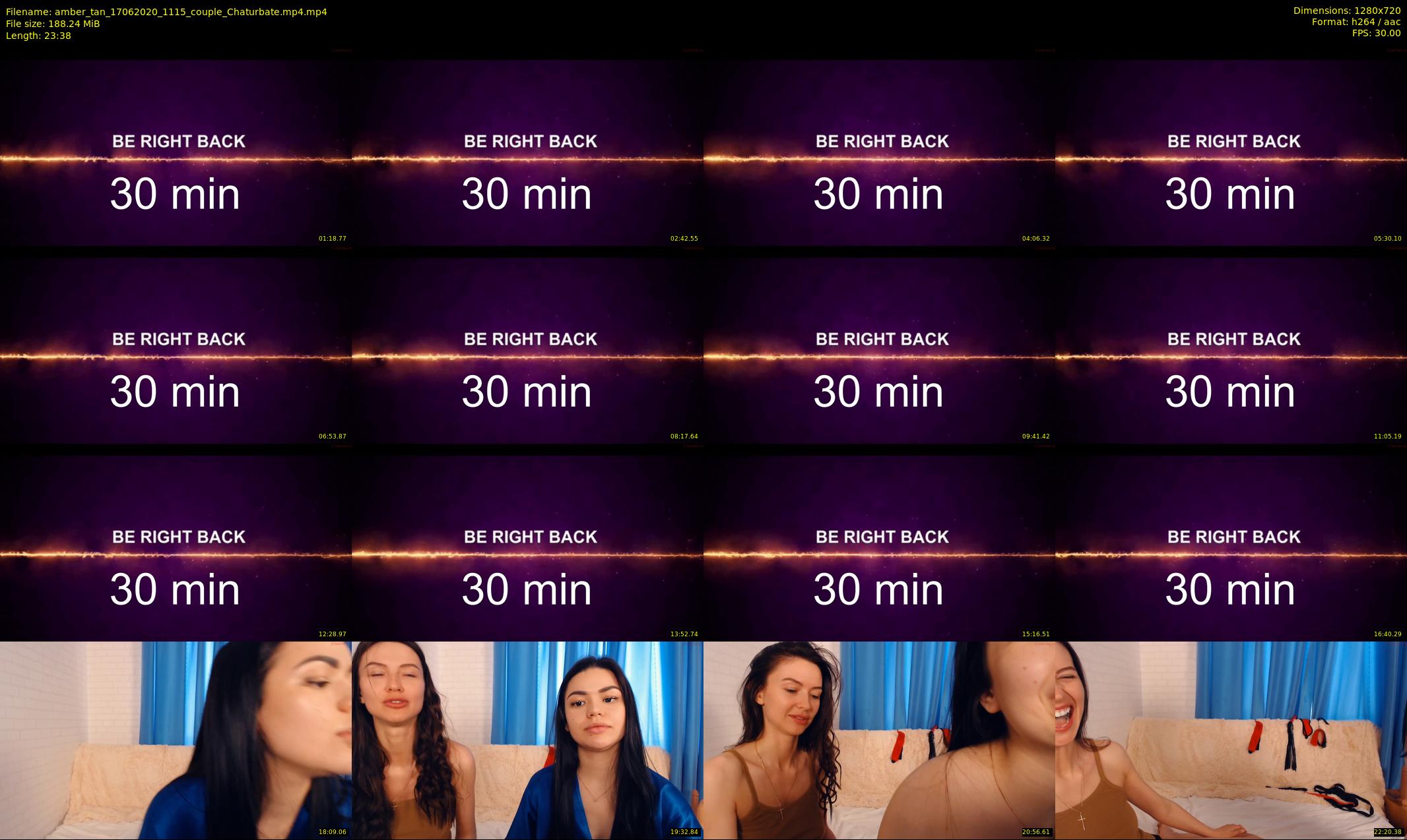 amber_tan — 24 minute Chaturbate female cam show recording, 720p, Jun 17, 2020