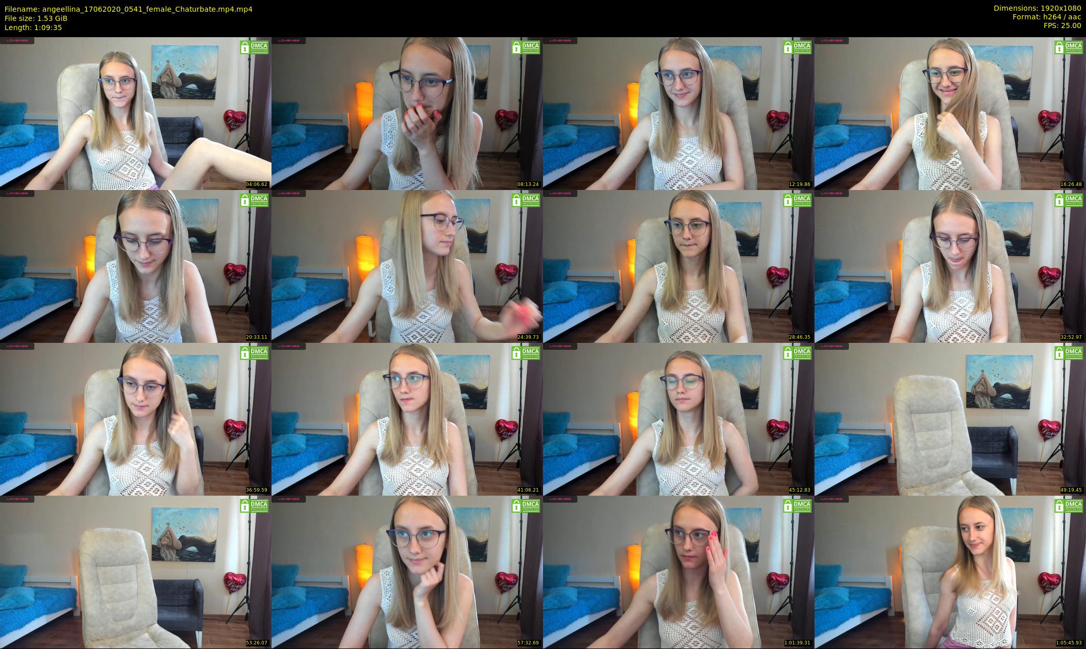 angeellina — 70 minute Chaturbate female cam show recording, 1080p, Jun 17, 2020